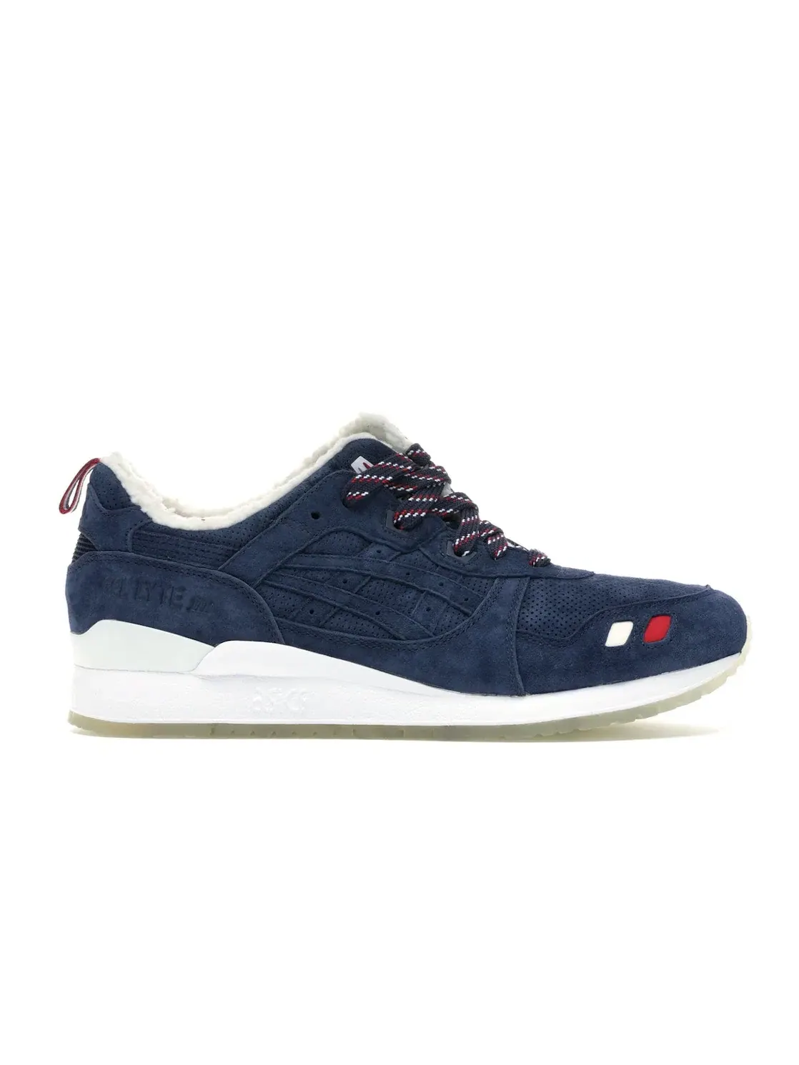 Мужские кроссовки с коллаборацией Kith x Moncler ASICS Gel-Lyte III — изображение 1 из 4, темно-синий/белый