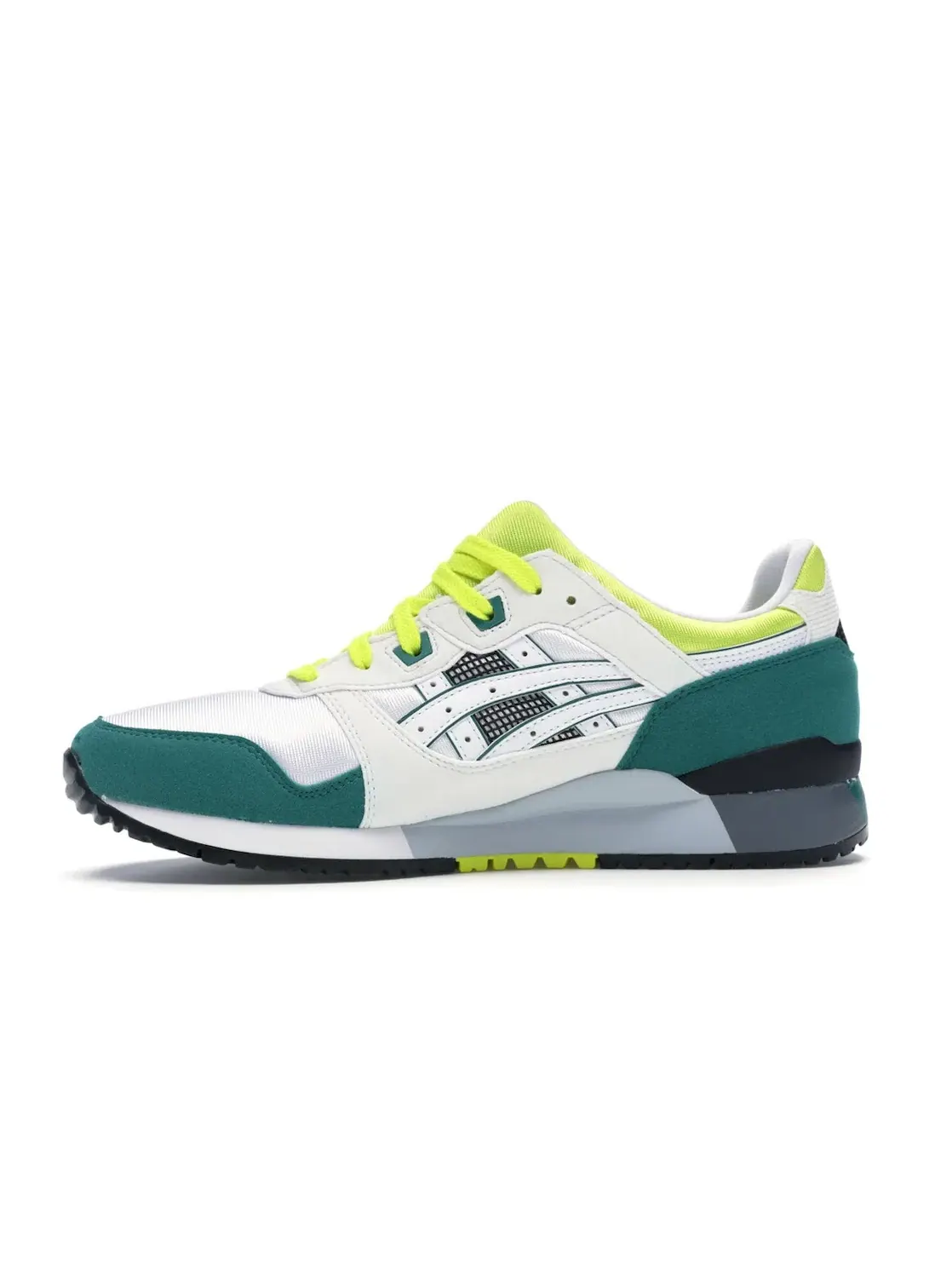 Мужские кроссовки Lifestyle ASICS Gel-Lyte III — изображение 3 из 4, белый/зеленый-желтый