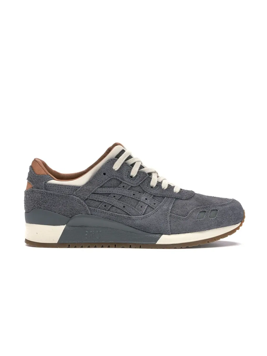 Мужские кроссовки из замши с принтом ASICS Gel-Lyte III — изображение 1 из 4, серый/белый