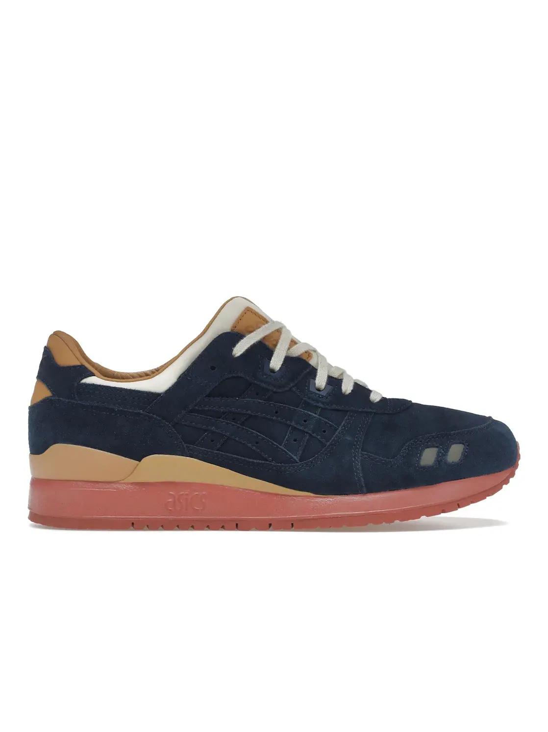 Мужские кроссовки с замшевым верхом ASICS Gel-Lyte III Navy — изображение 1 из 4, темно-синий/белый