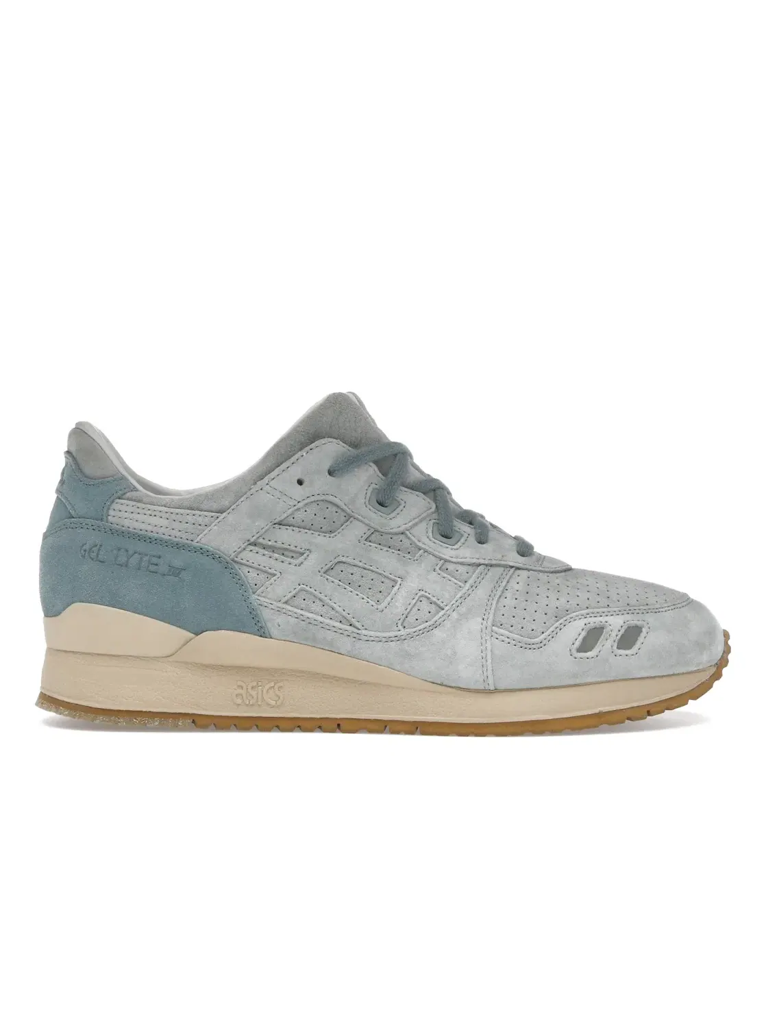 Мужские кроссовки из замши ASICS Gel-Lyte III — изображение 1 из 4, оливковый