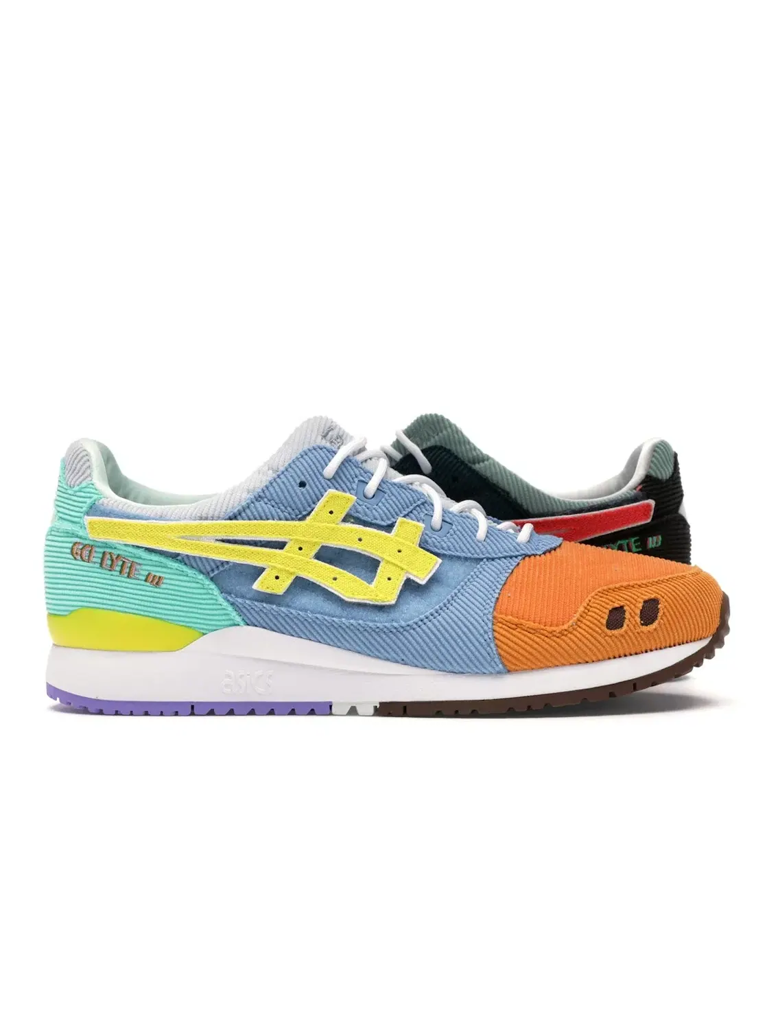Мужские кроссовки с вельветовым верхом ASICS Gel-Lyte III — изображение 1 из 4, мульти