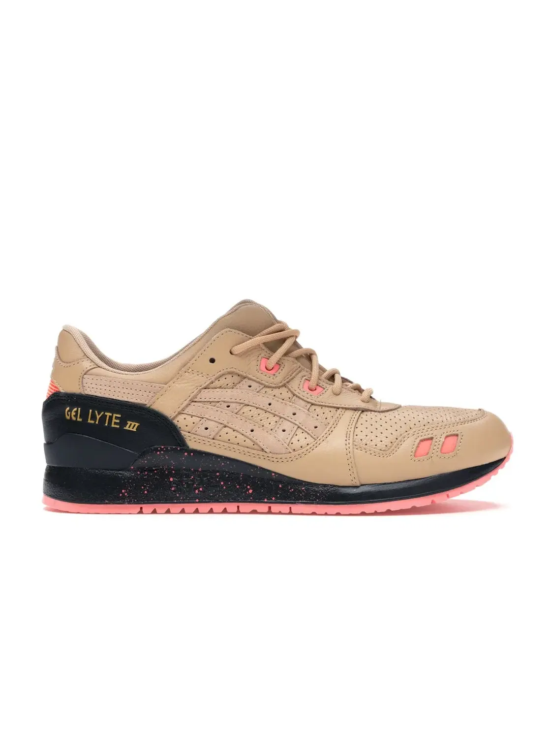 Мужские кроссовки Lifestyle с принтом ASICS Gel-Lyte III ASICS — изображение 1 из 4, бежевый розовый