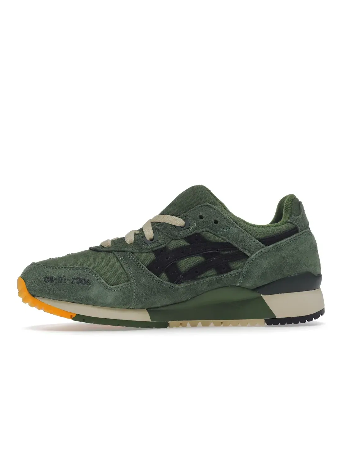 Мужские кроссовки с разделенным язычком ASICS Gel-Lyte III — изображение 3 из 4, зеленый/черный
