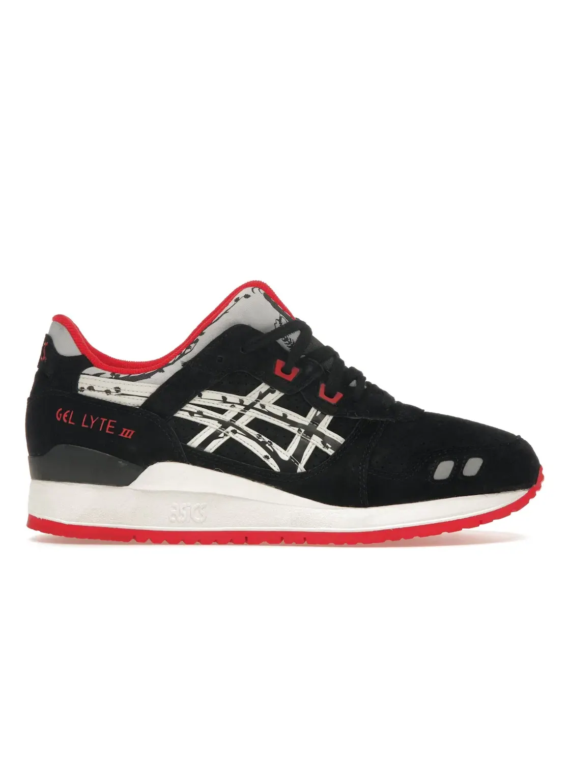 Мужские кроссовки Lifestyle ASICS Gel-Lyte III Titolo Papercut — изображение 1 из 4, черный/красный-белый