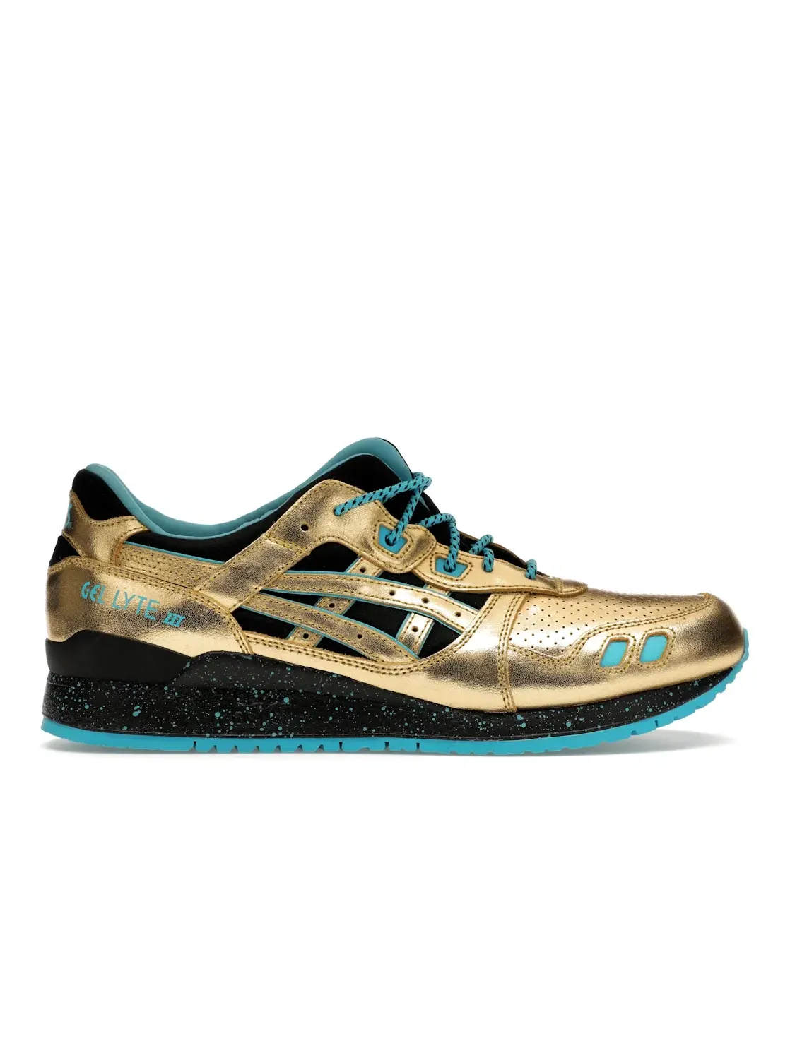 Мужские кроссовки Lifestyle с принтом ASICS Gel-Lyte III ASICS — изображение 1 из 4, золотистый/черный