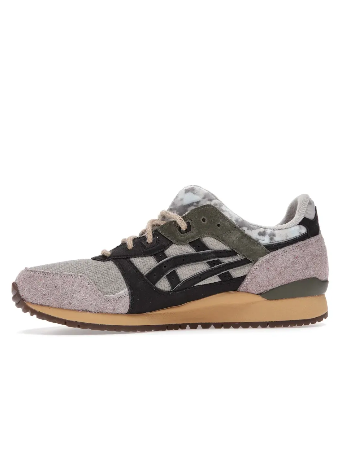 Мужские кроссовки Lifestyle с разделенным язычком ASICS Gel-Lyte III — изображение 2 из 3, бежевый черный