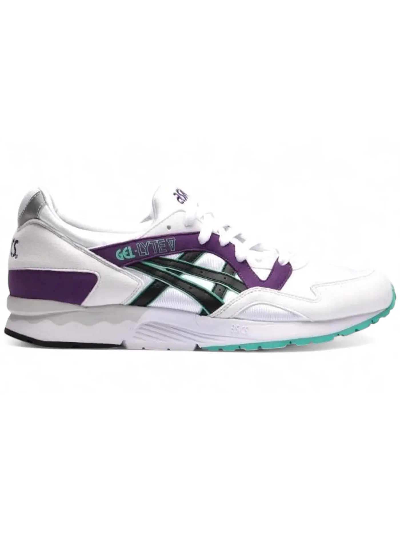 Мужские кроссовки ASICS Gel-Lyte V — изображение 1 из 1, белый/черный/фиолетовый