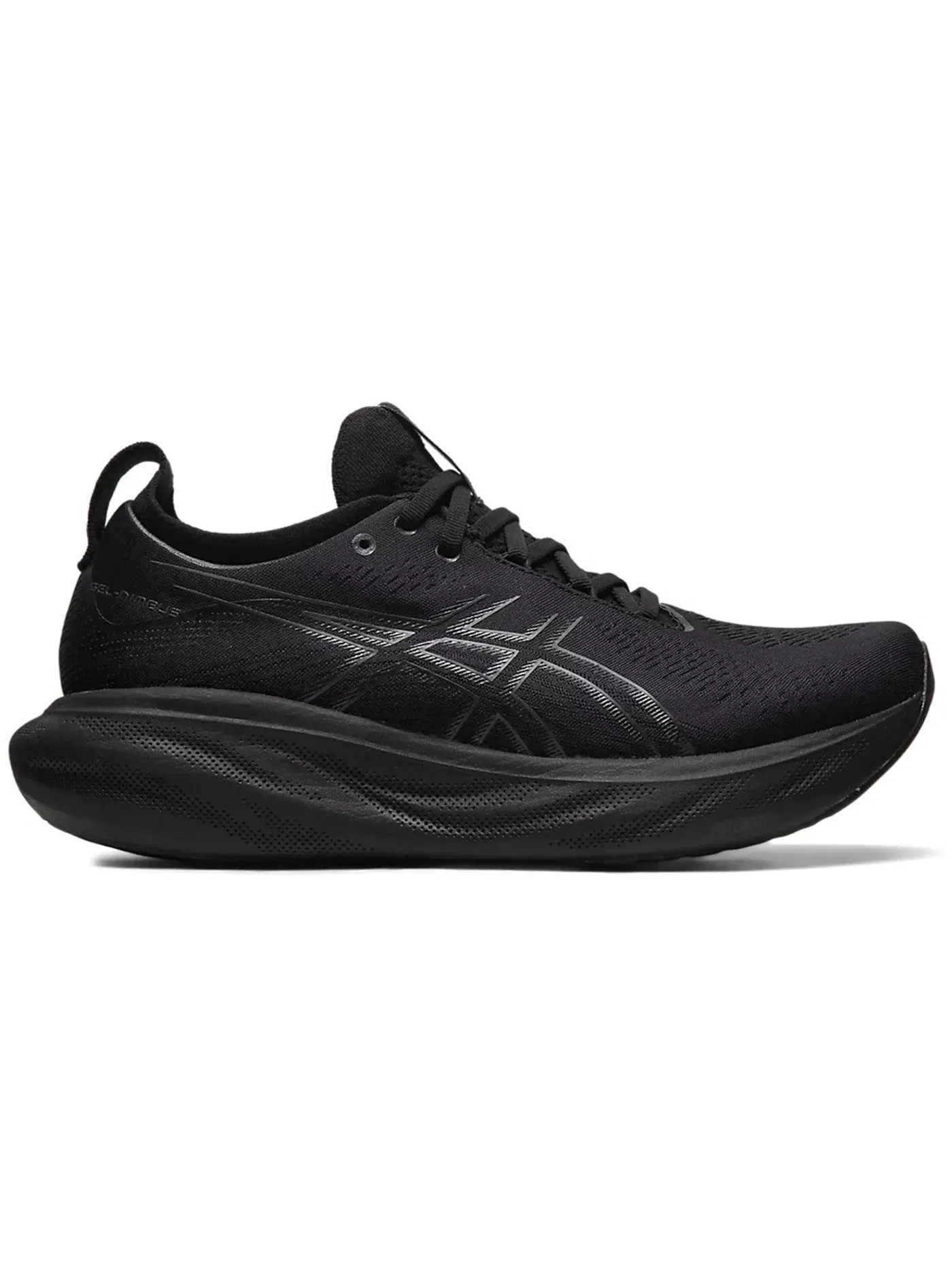 Мужские кроссовки для бега ASICS Gel-Nimbus 25 — изображение 1 из 1, черный/черный