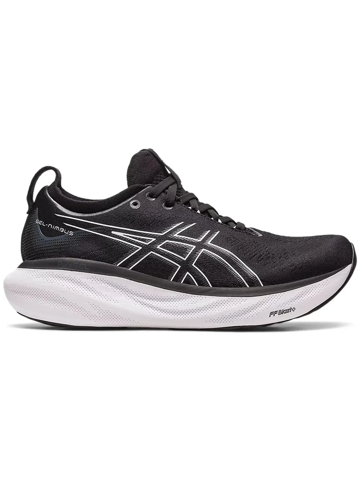 Женские кроссовки для бега ASICS Gel-Nimbus 25 — изображение 1 из 1, черный серебристый