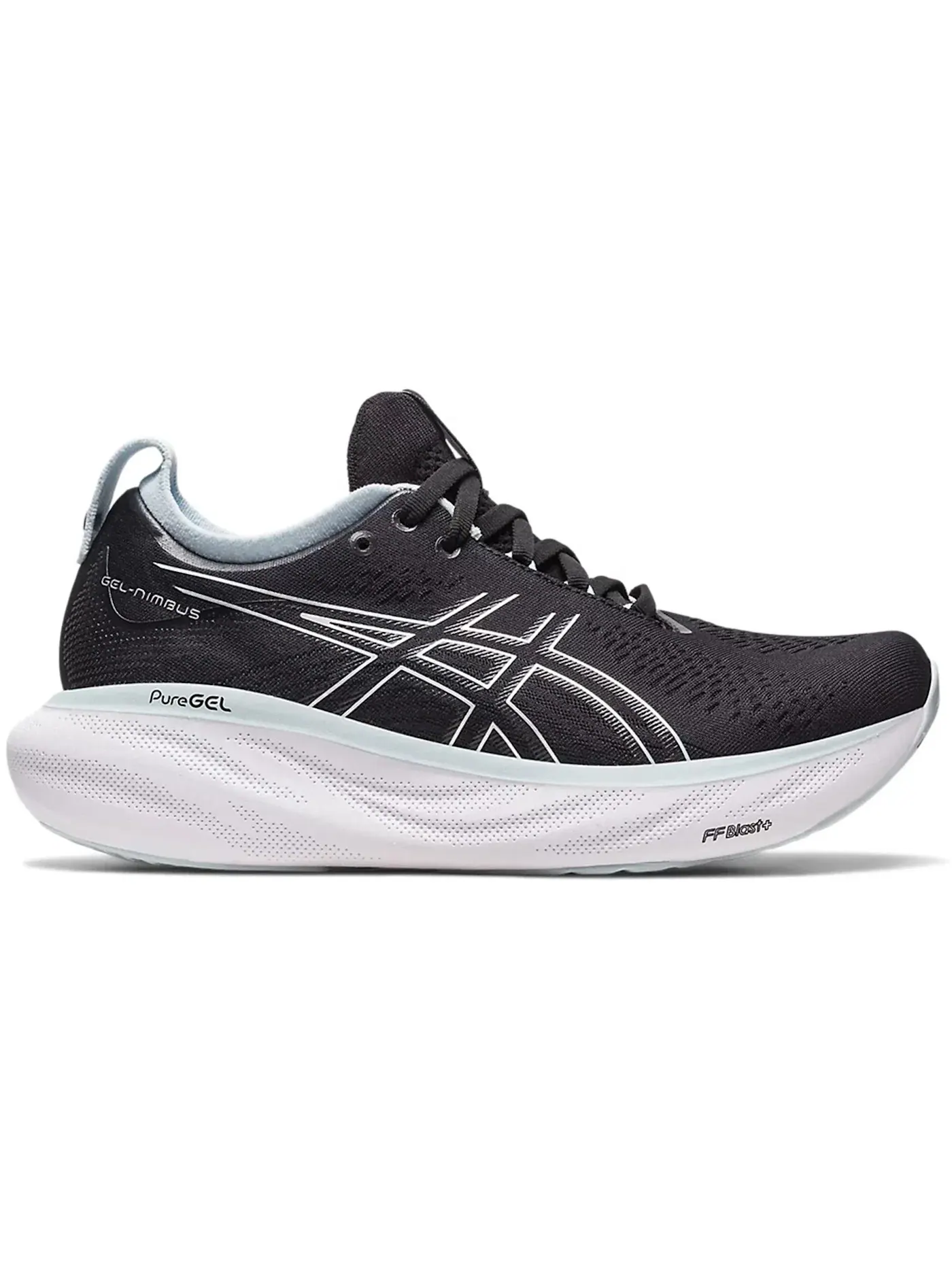 Женские кроссовки для бега ASICS Gel-Nimbus 25 — изображение 1 из 1, черный/синий