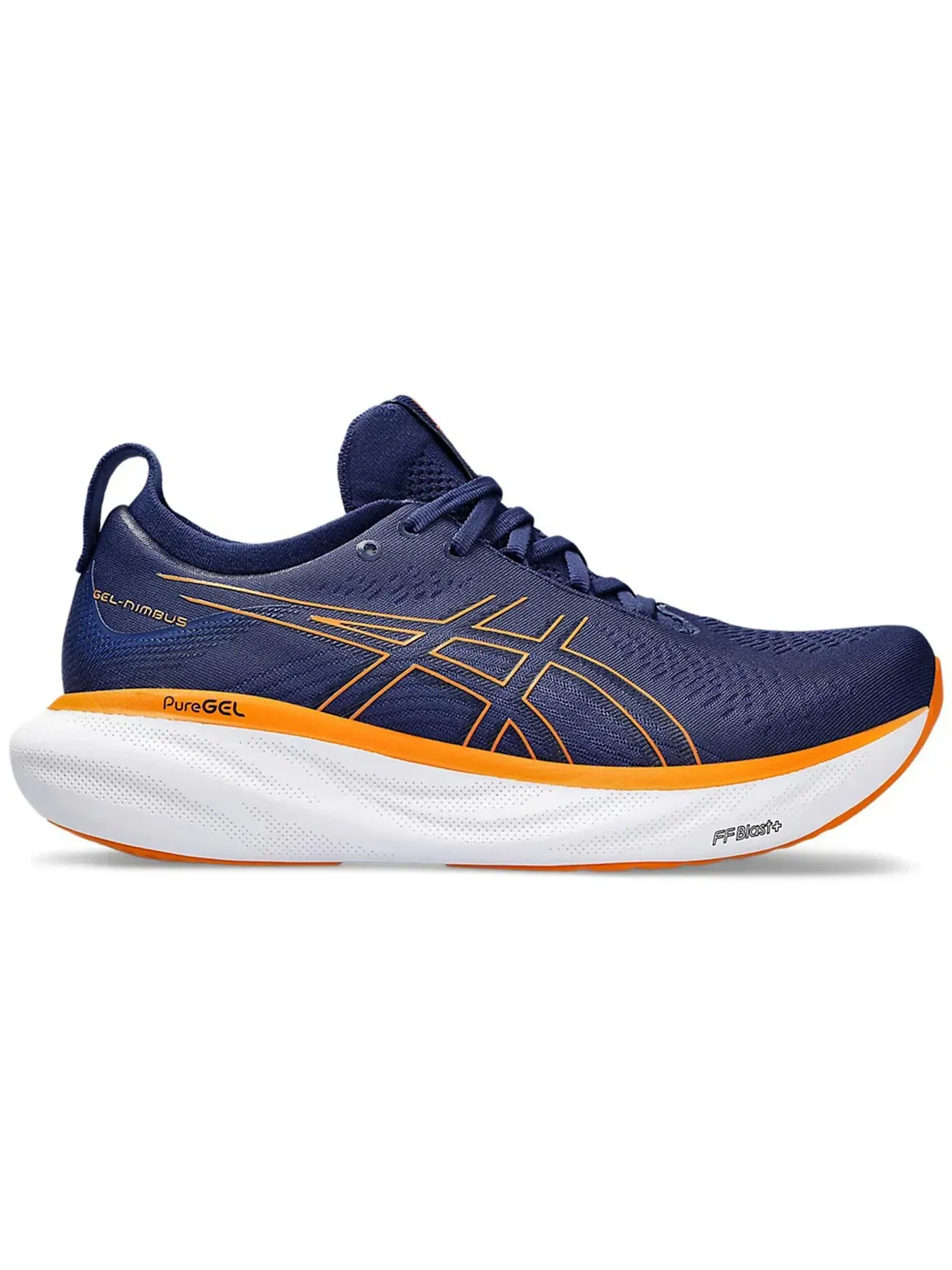 Мужские кроссовки для бега ASICS Gel-Nimbus 25 — изображение 1 из 1, глубокий/яркий оранжевый