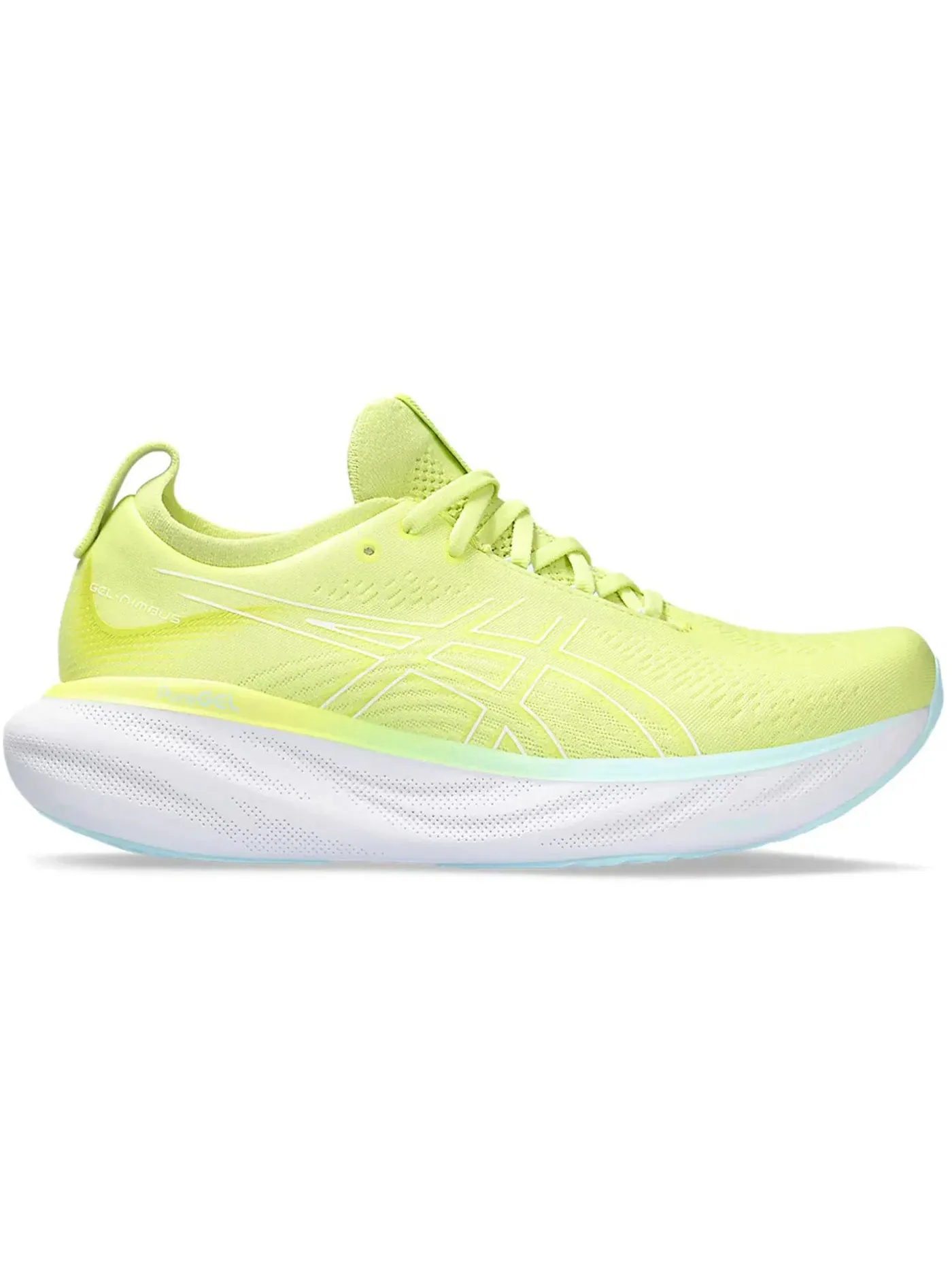 Мужские кроссовки для бега ASICS Gel-Nimbus 25 — изображение 1 из 1, желтый/белый