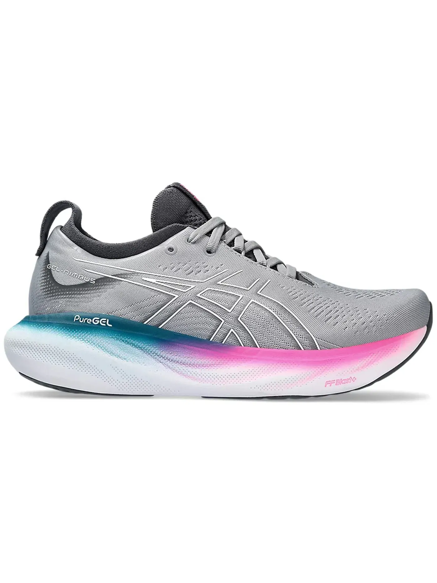 Женские кроссовки ASICS Gel-Nimbus 25 — изображение 1 из 1, белый розовый