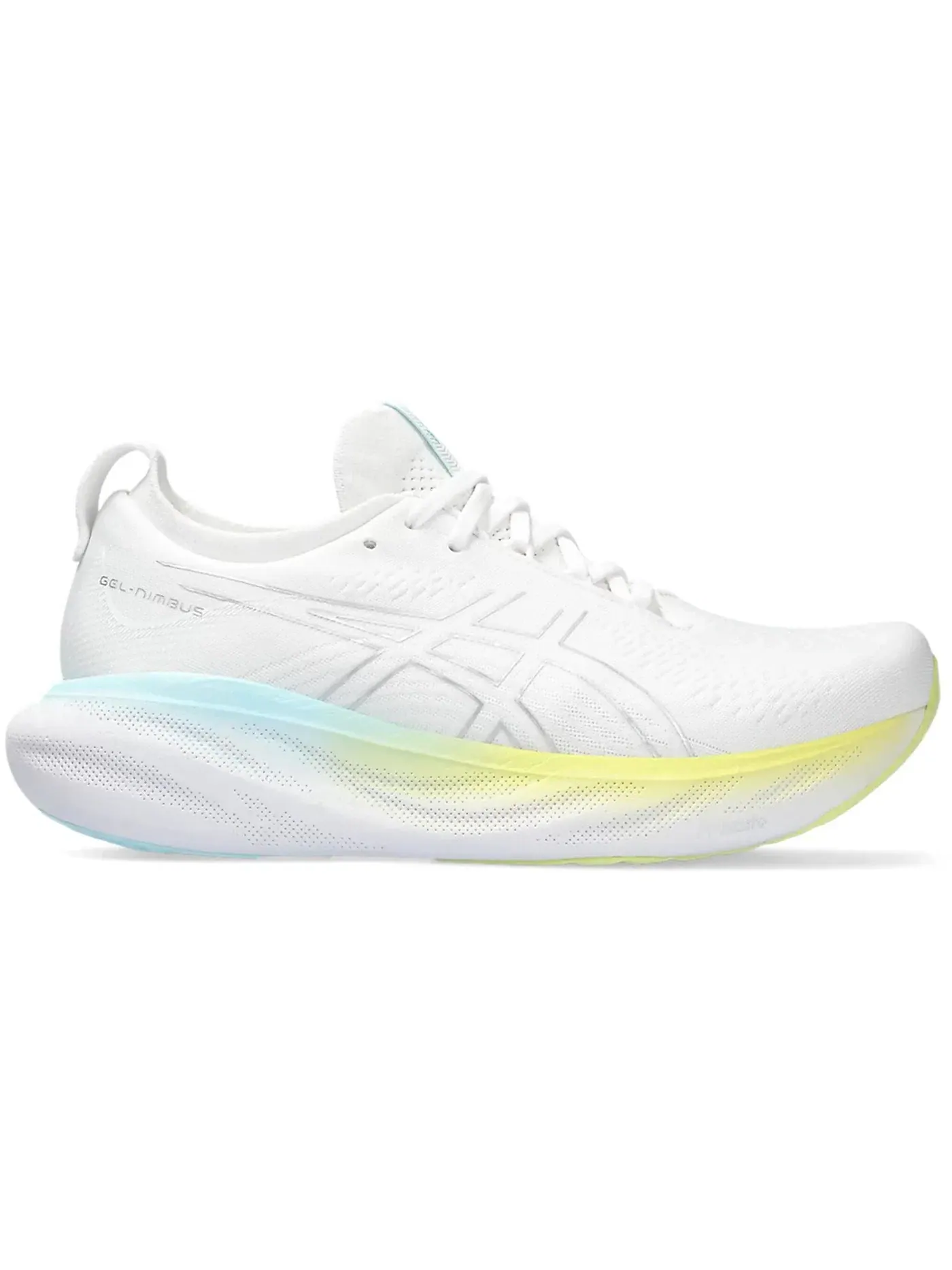 Женские кроссовки для бега ASICS Gel-Nimbus 25 — изображение 1 из 1, белый серебристый