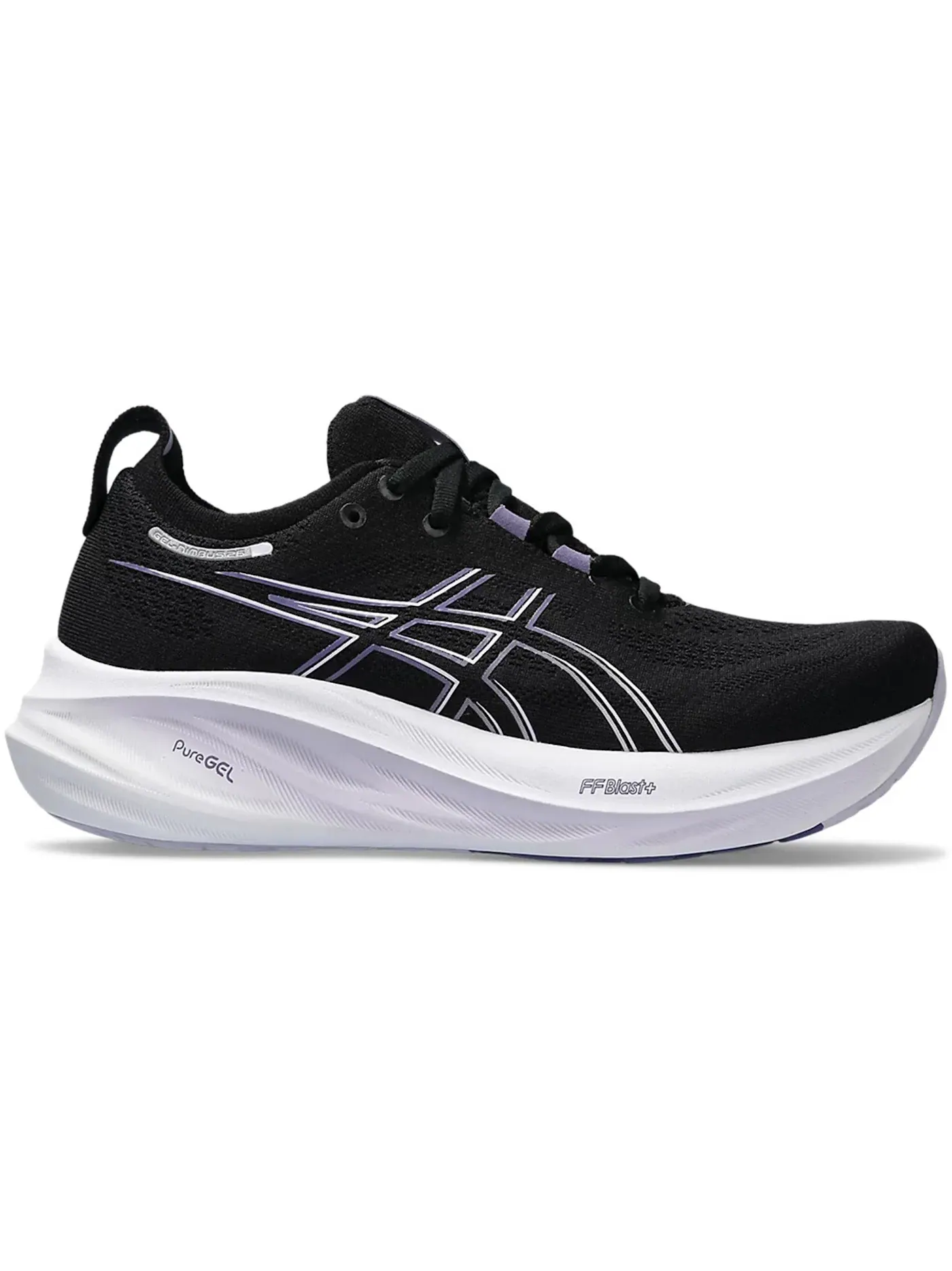 Женские кроссовки для бега ASICS Gel-Nimbus 26 — изображение 1 из 1, черный/фиолетовый
