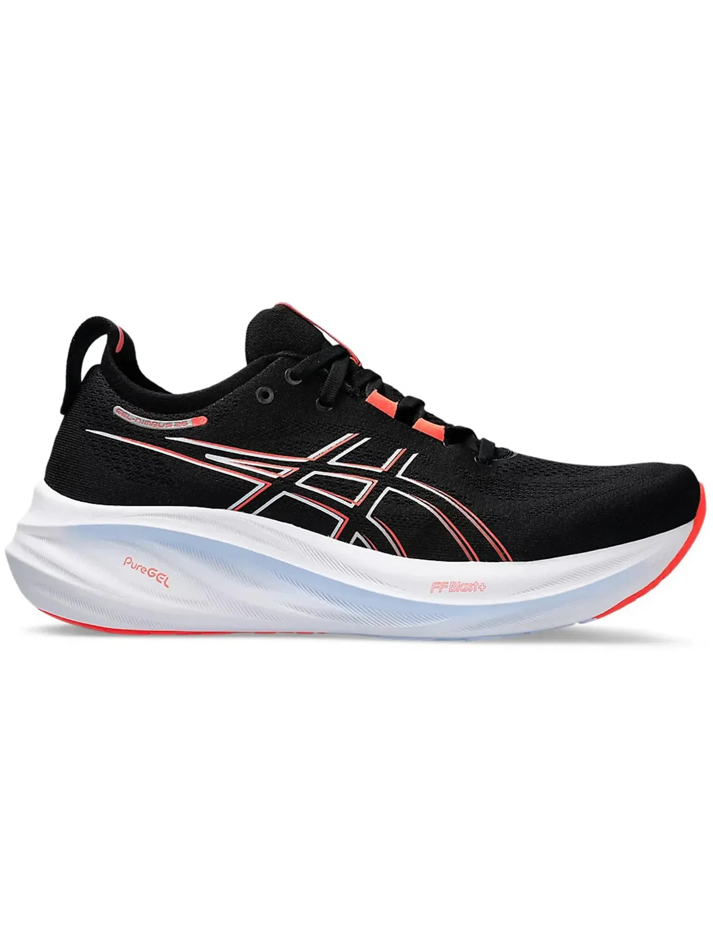 Мужские кроссовки для бега ASICS Gel-Nimbus 26 — изображение 1 из 1, черный/красный