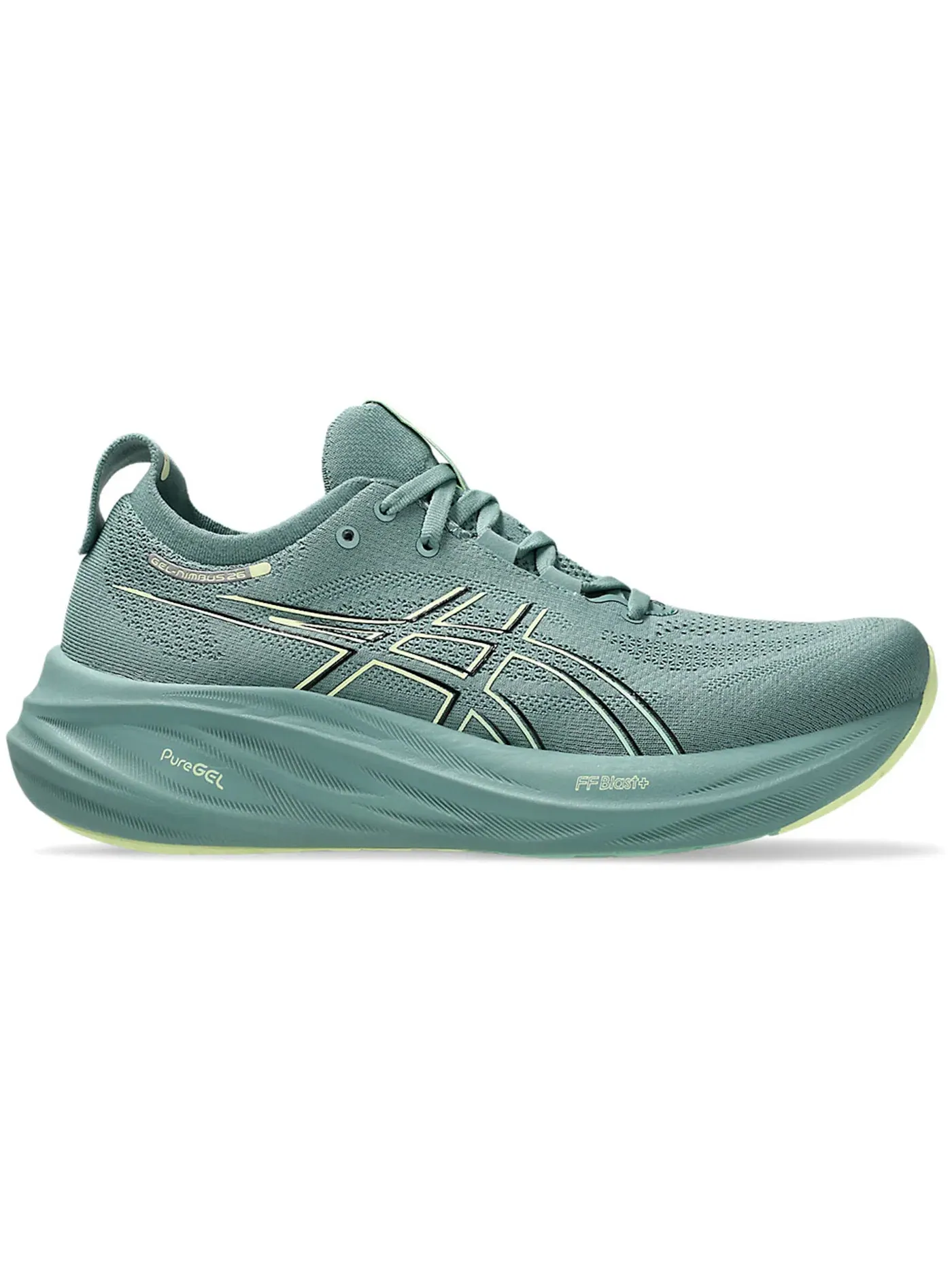Мужские кроссовки для бега ASICS Gel-Nimbus 26, Celadon/Light Celadon — изображение 1 из 1