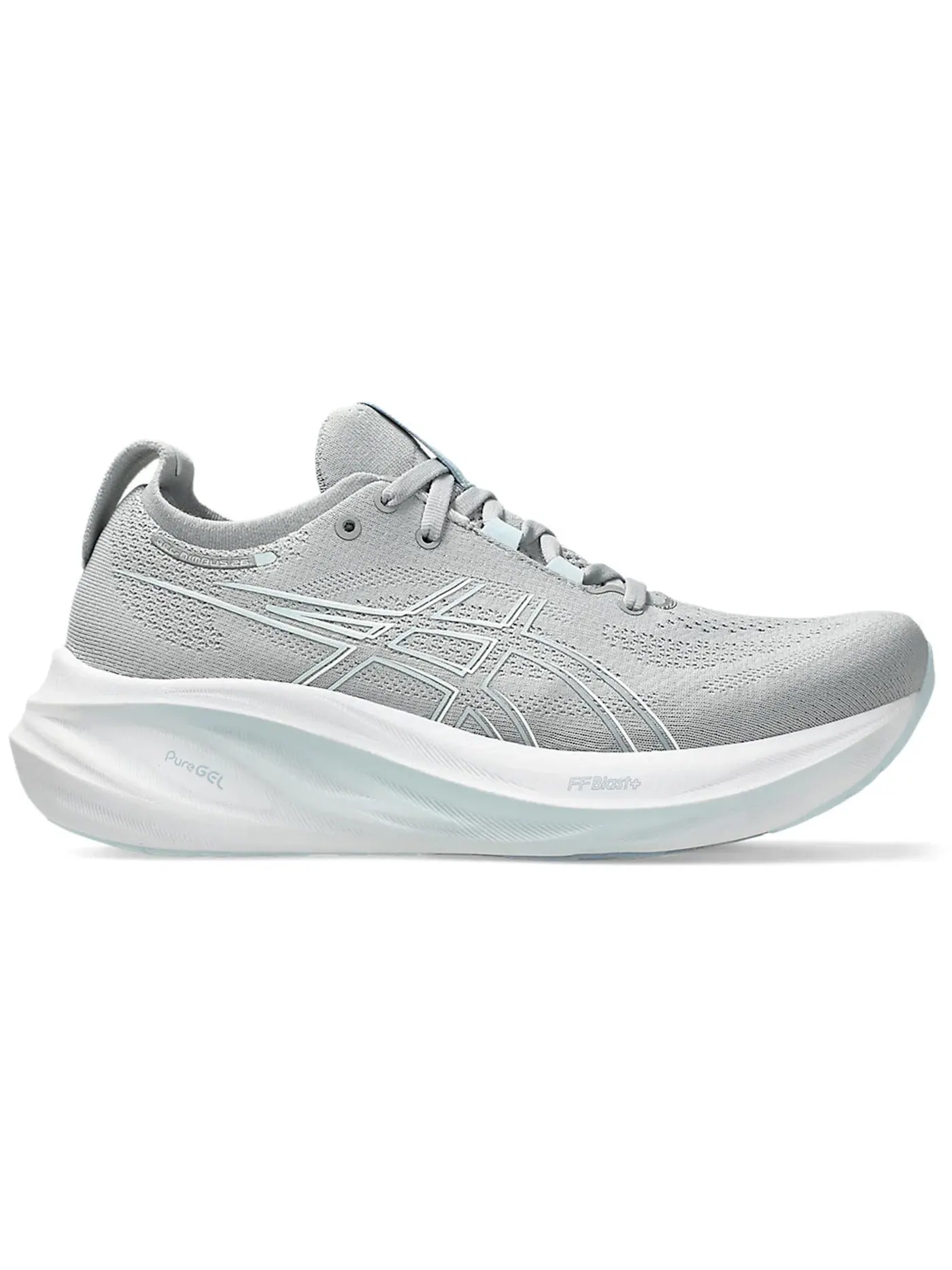 Женские кроссовки для бега ASICS Gel-Nimbus 26 — изображение 1 из 1, серый серый синий