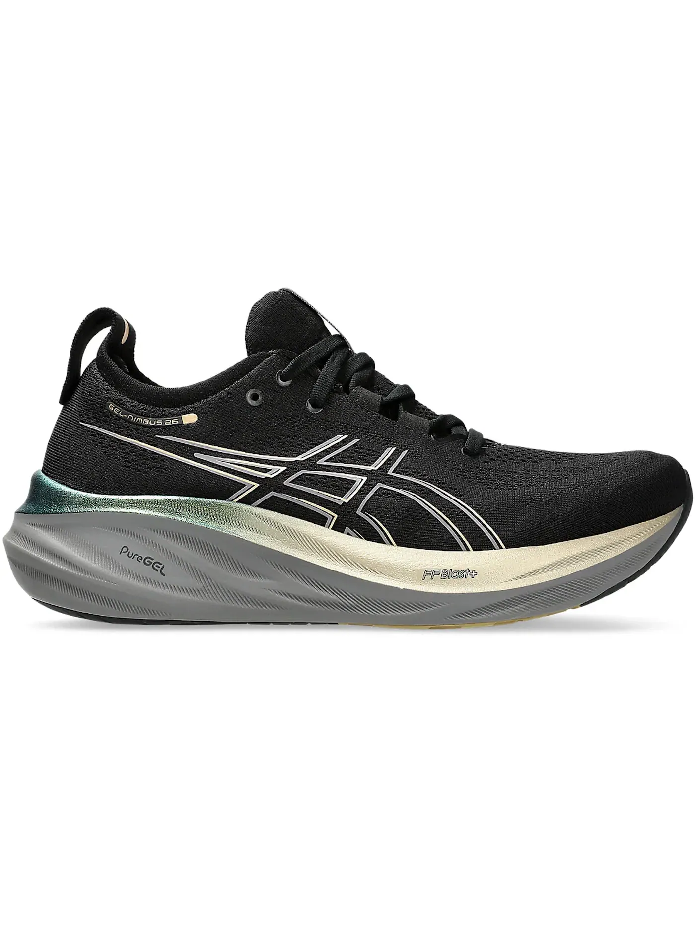 Мужские кроссовки для бега с технологией GEL ASICS Gel-Nimbus 26 Platinum — изображение 1 из 1, черный
