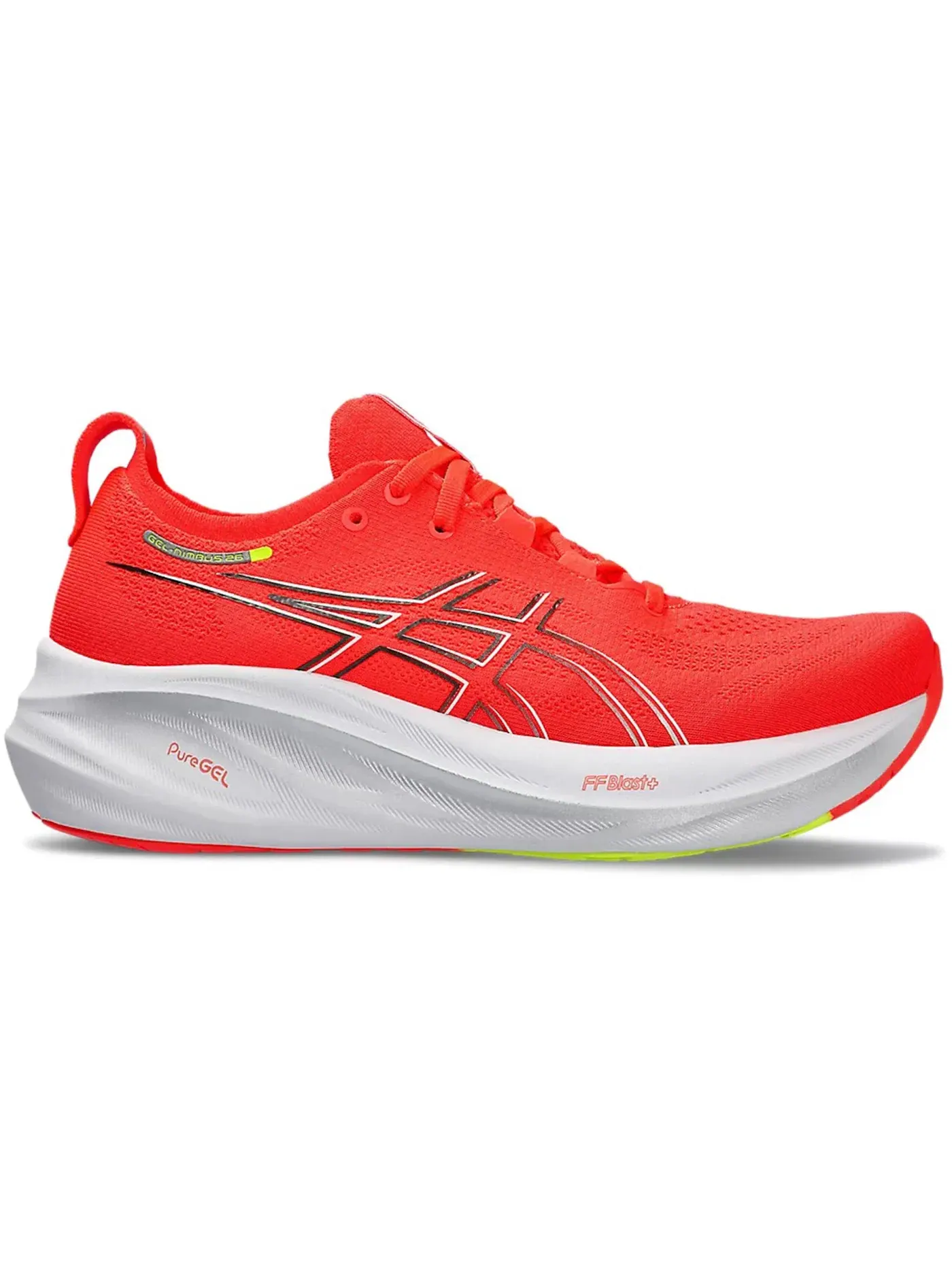 Женские кроссовки для бега ASICS Gel-Nimbus 26 — изображение 1 из 1, красный/серебристый