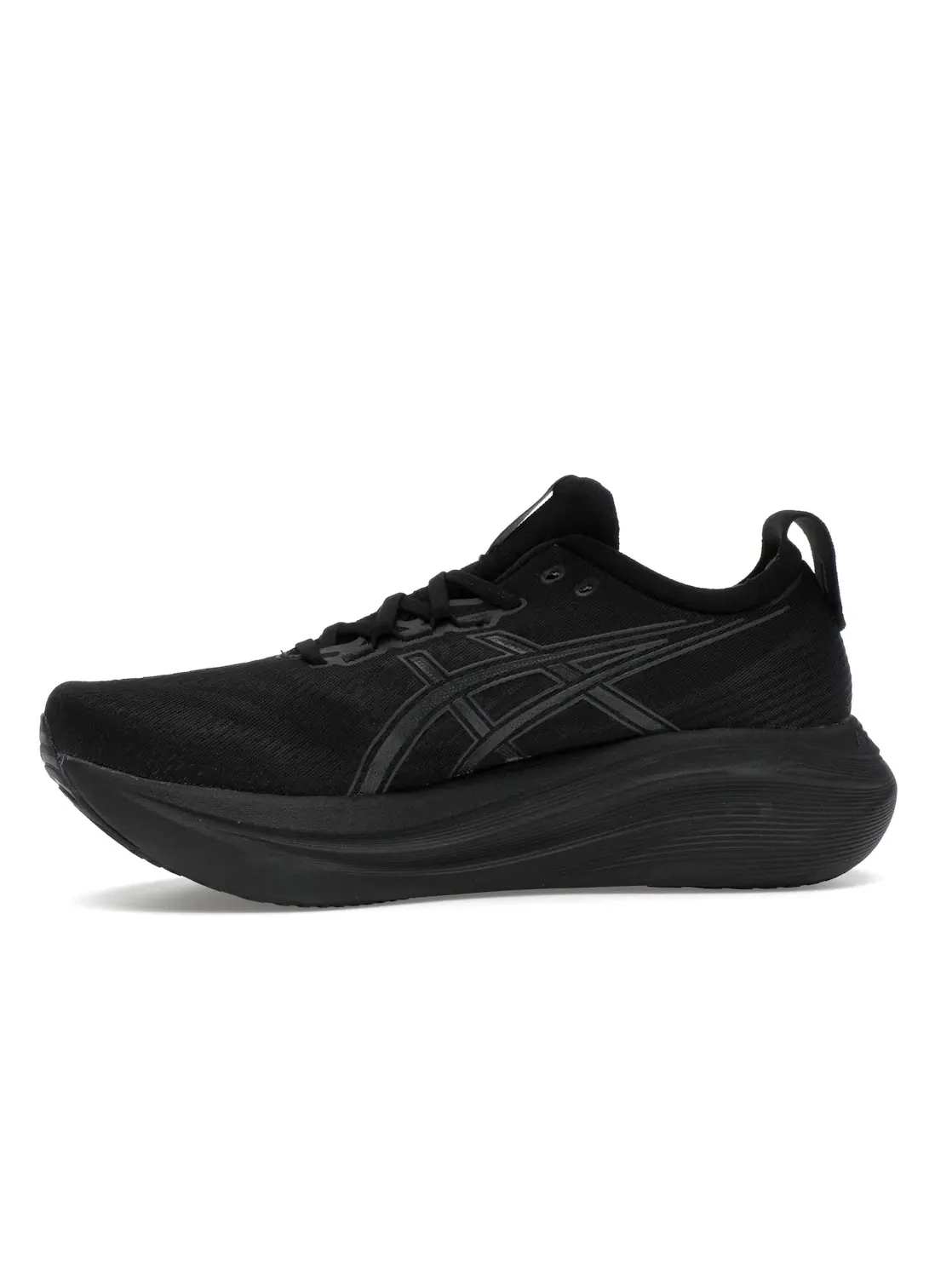 Мужские кроссовки для бега ASICS Gel-Nimbus 27 — изображение 3 из 4, черный/графитовый серый