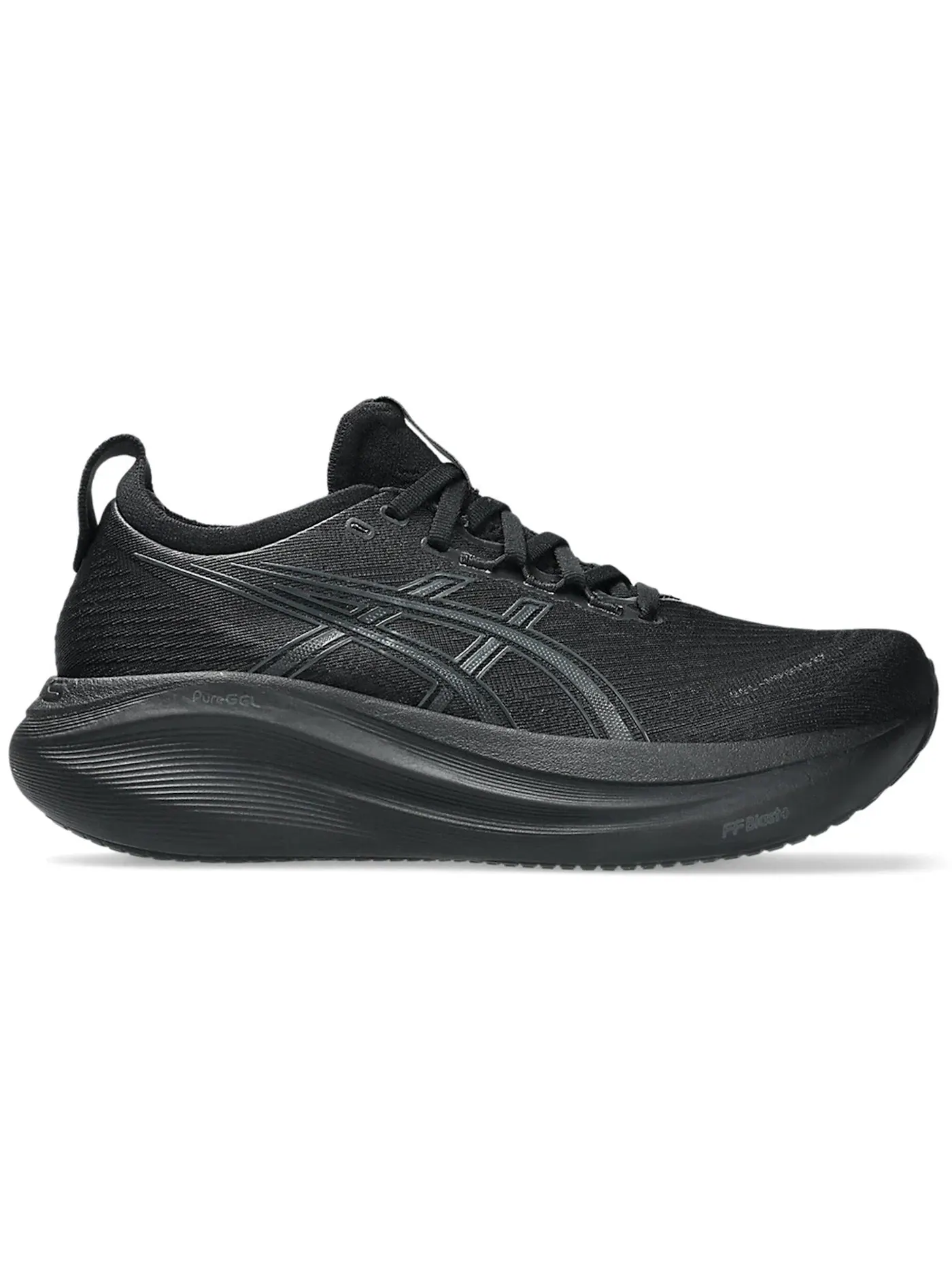 Женские кроссовки для бега ASICS Gel-Nimbus 27 — изображение 1 из 1, черный/графитовый серый