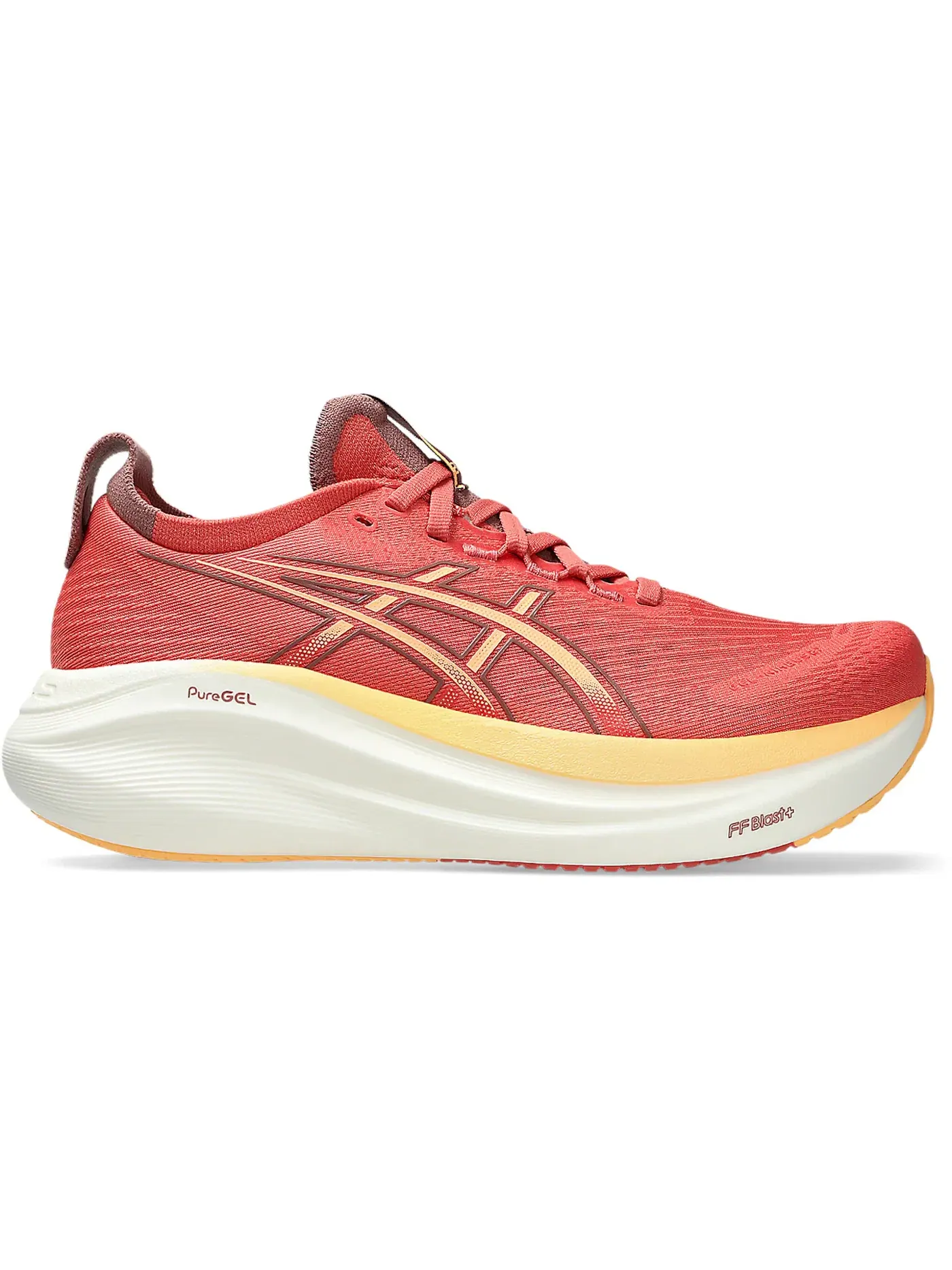 Женские кроссовки для бега ASICS Gel-Nimbus 27 — изображение 1 из 1, темный розовый/оранжевый