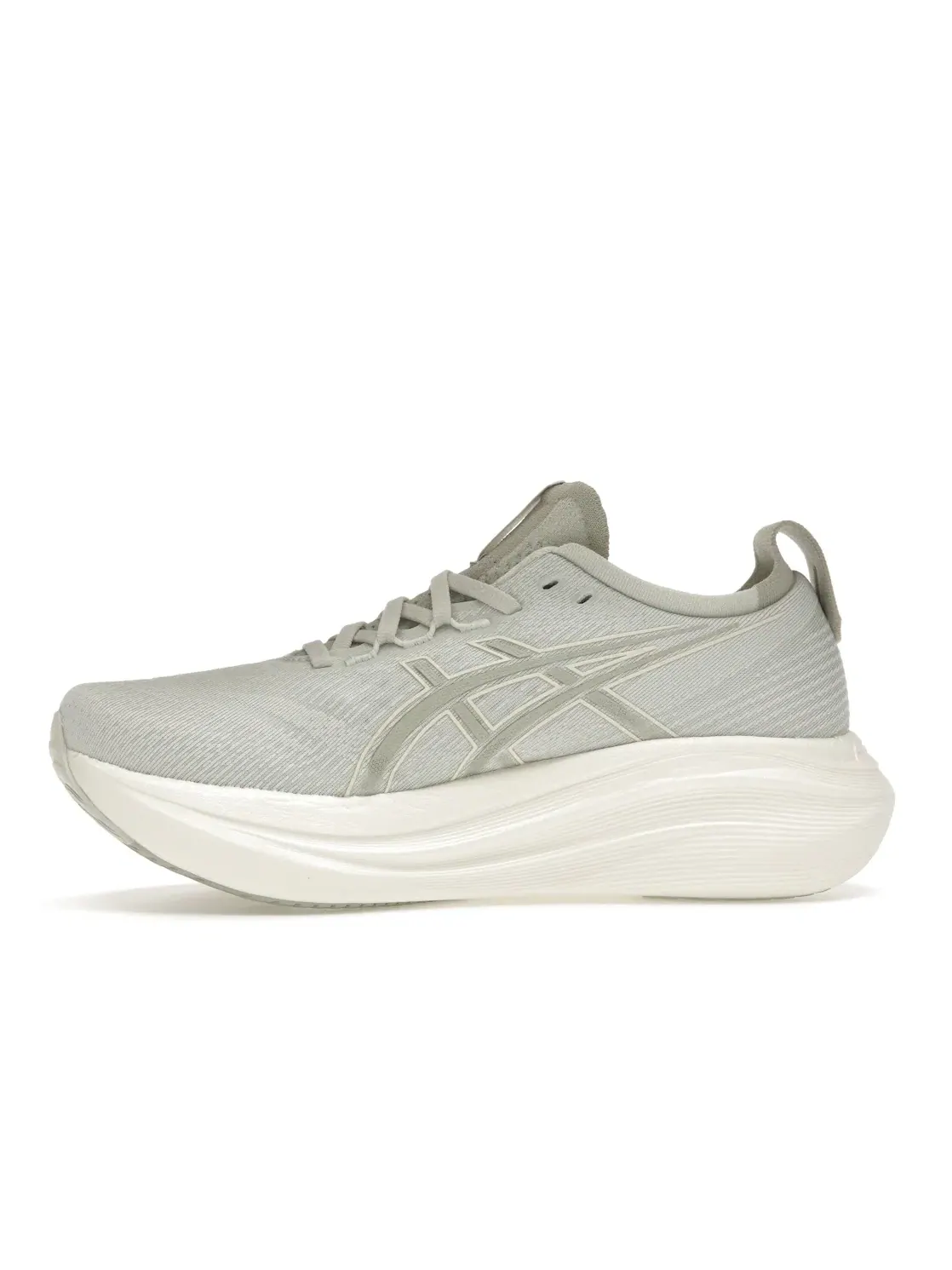 Женские кроссовки для бега ASICS Gel-Nimbus 27 — изображение 3 из 4, серый/белый