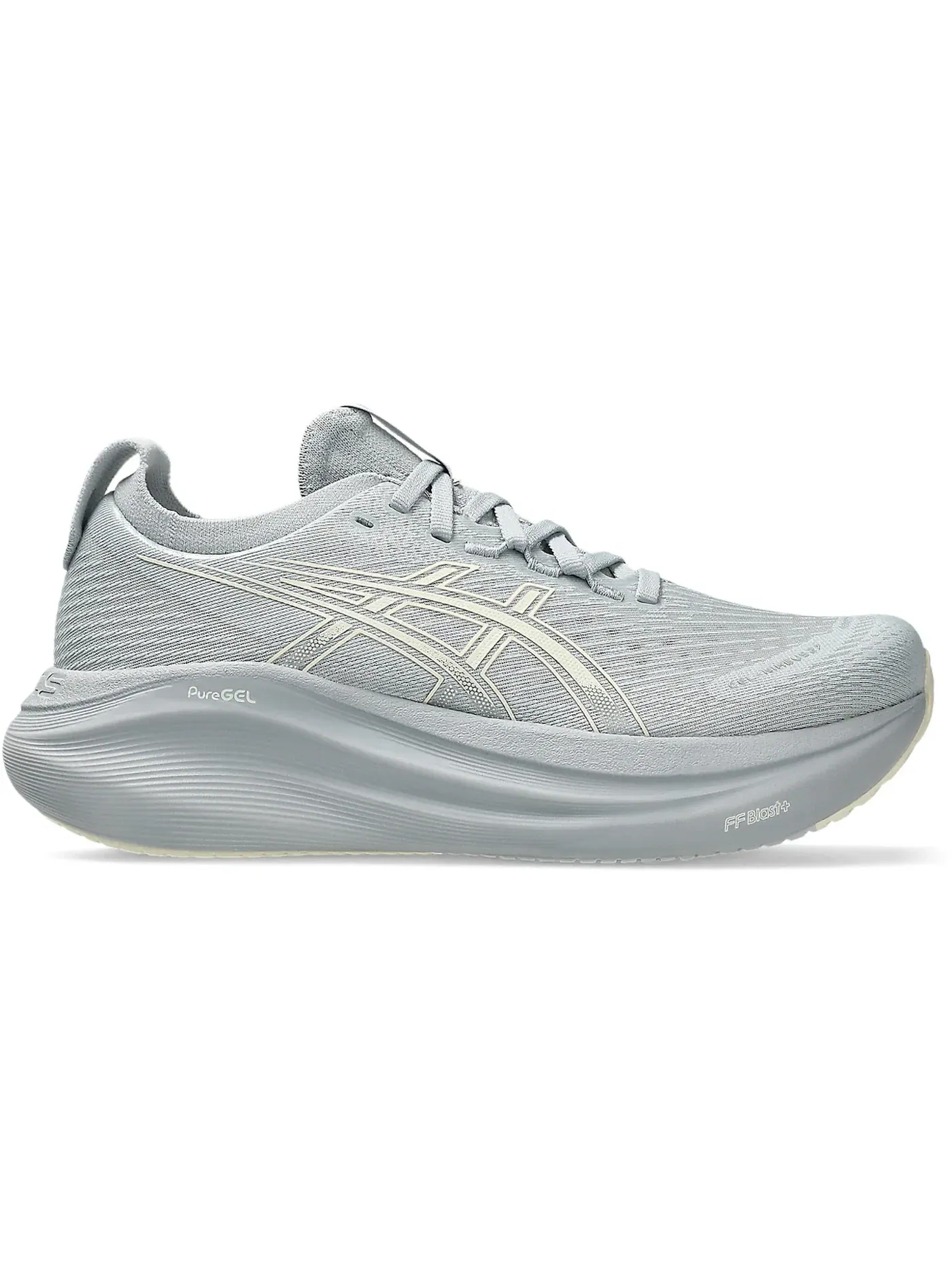 Женские кроссовки для бега ASICS Gel-Nimbus 27 — изображение 1 из 1, серый кремовый