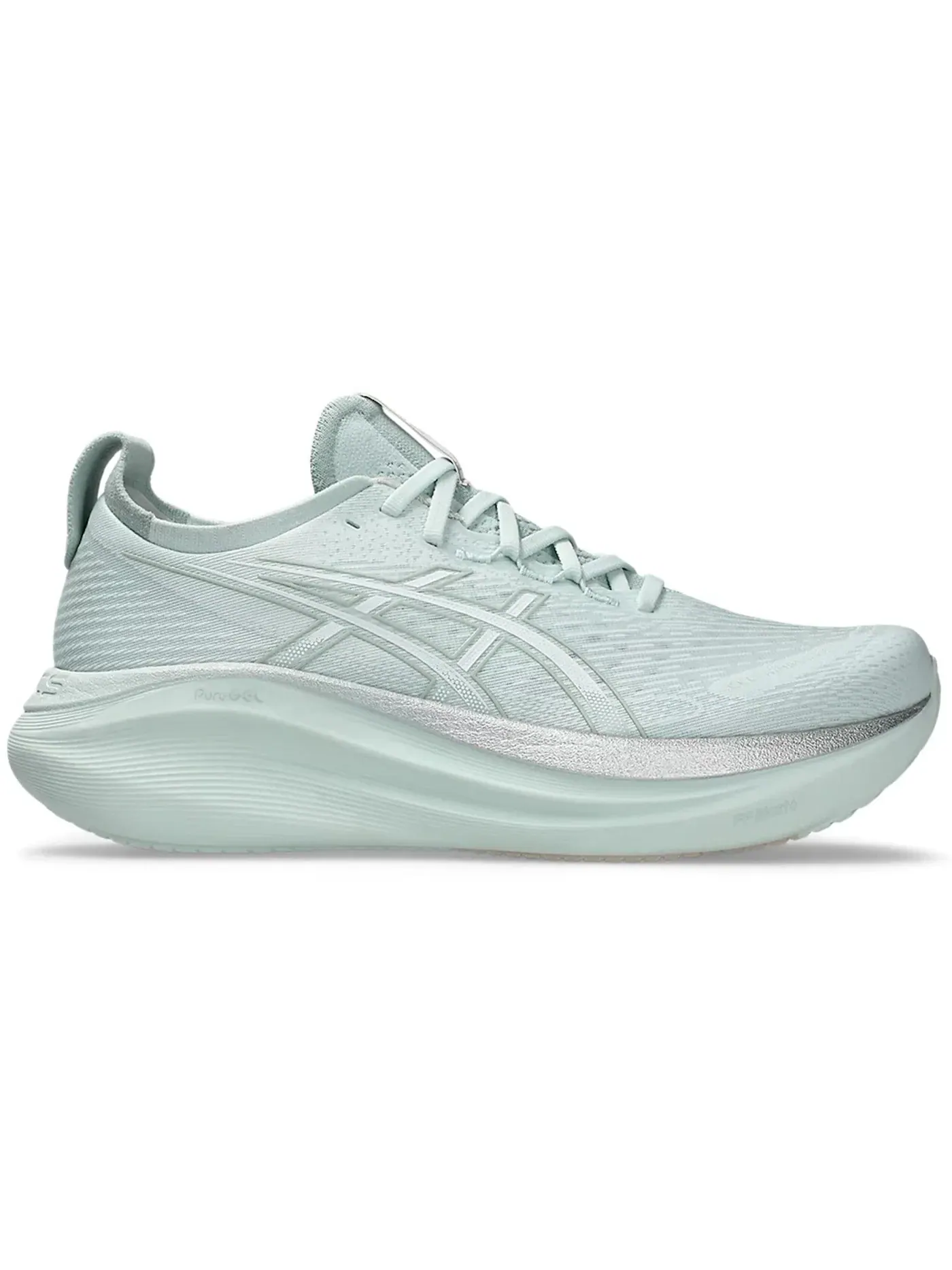 Мужские кроссовки с гелевой амортизацией ASICS Gel-Nimbus 27 ASICS — изображение 1 из 1, голубой белый