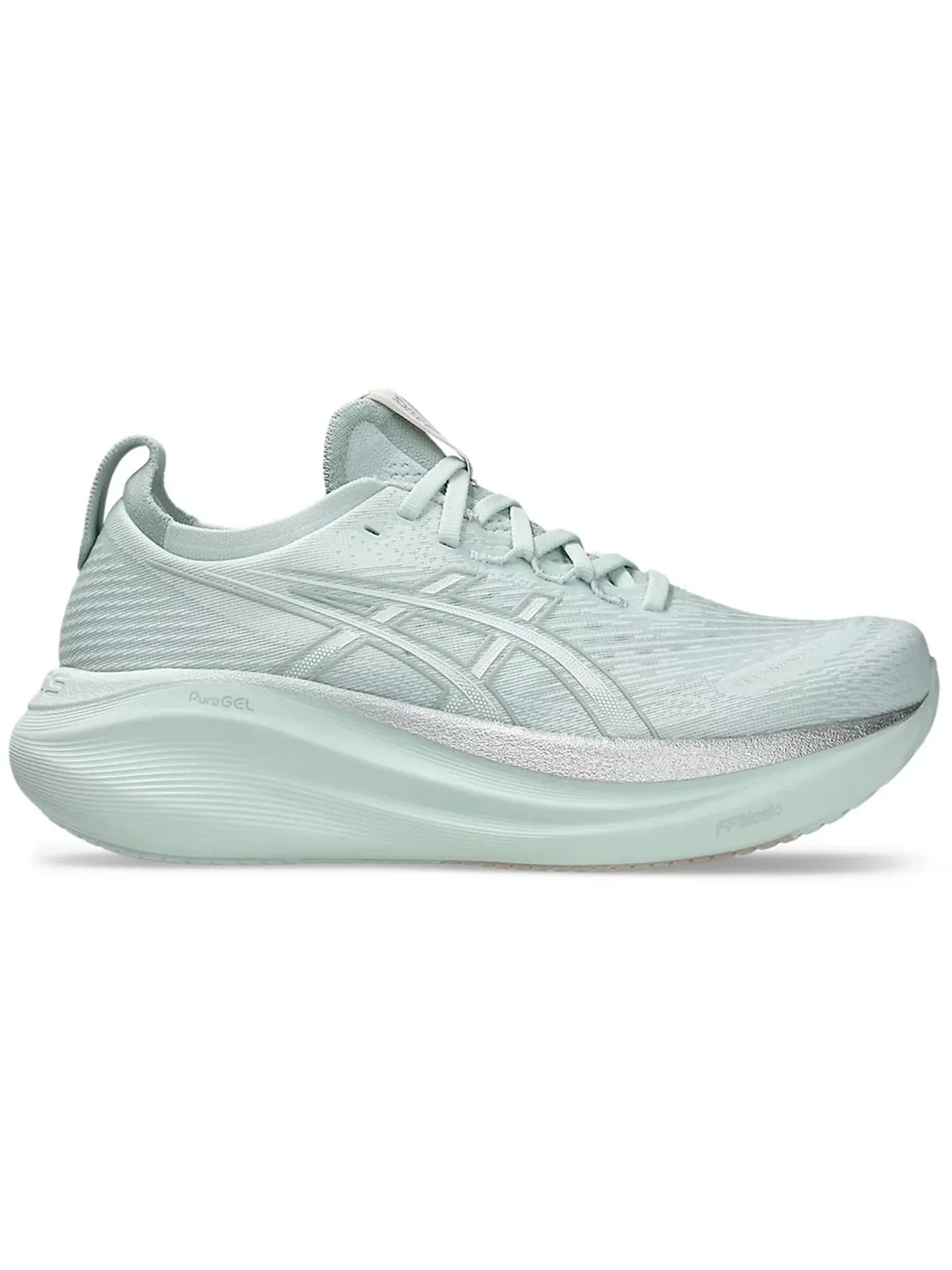 Женские кроссовки для бега ASICS Gel-Nimbus 27 — изображение 1 из 1, голубой белый
