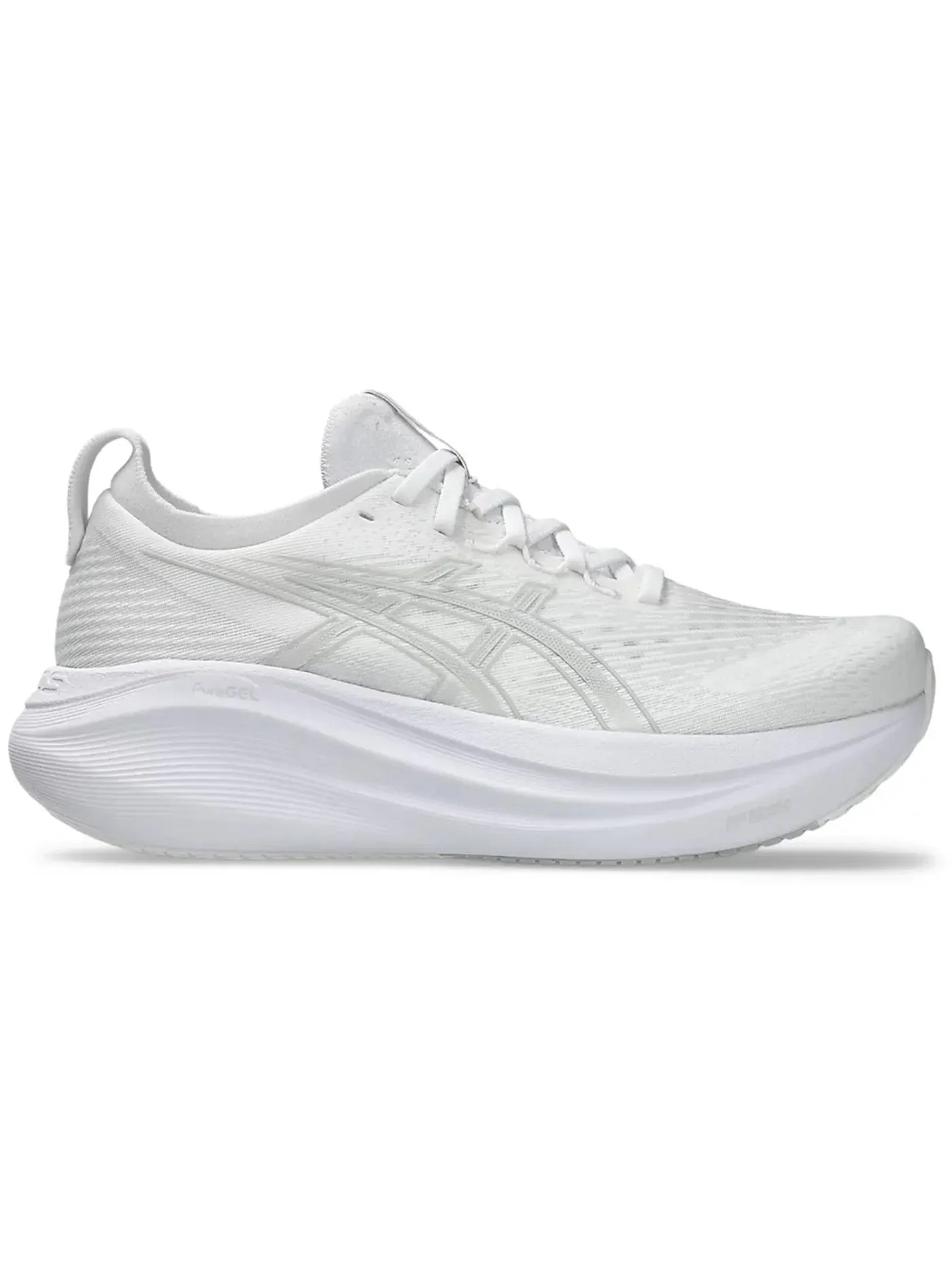 Женские кроссовки для бега ASICS Gel-Nimbus 27 — изображение 1 из 1, белый серый
