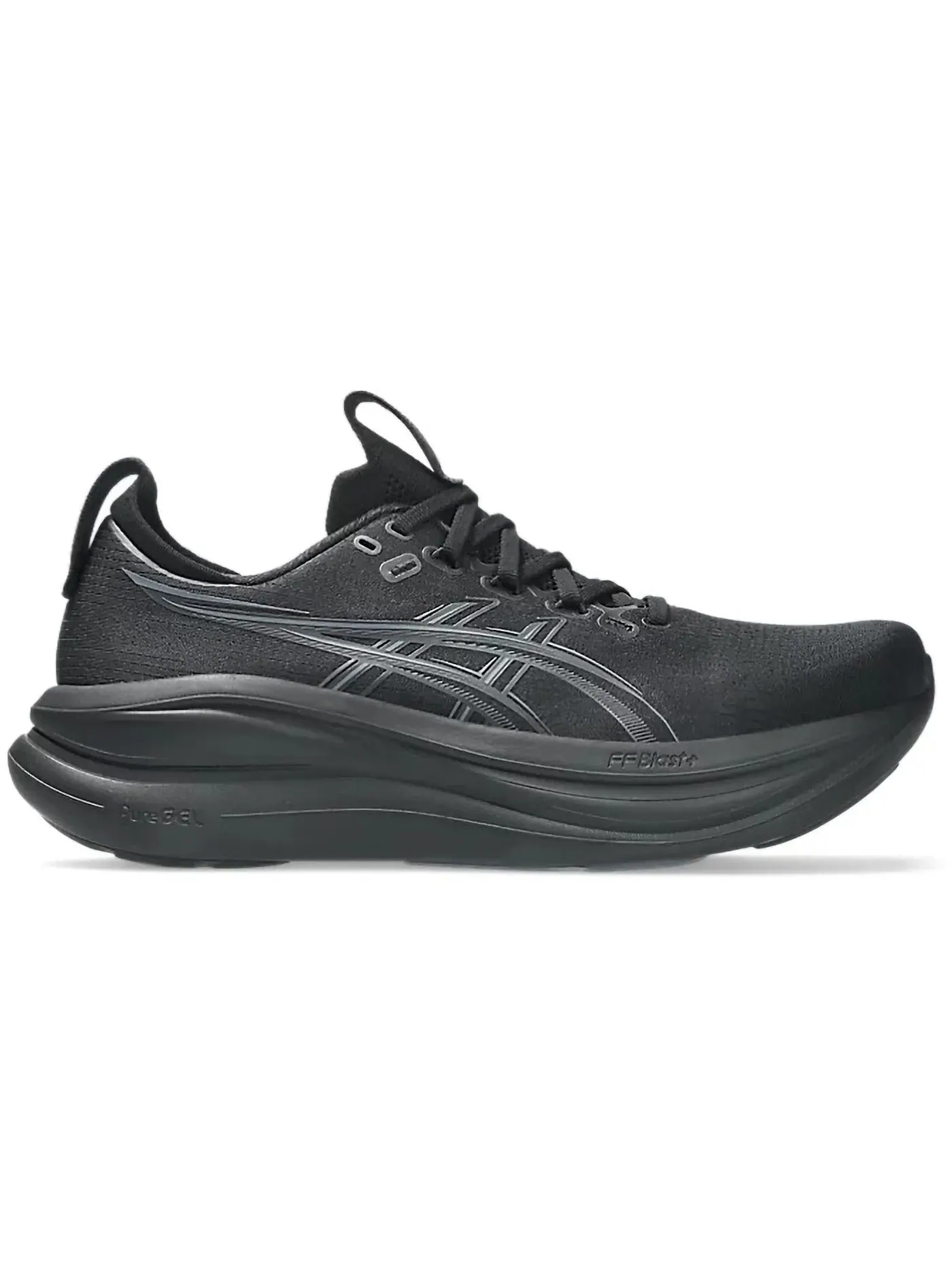 Мужские кроссовки для бега ASICS Gel-Nimbus 28 — изображение 1 из 1, черный/графитовый серый