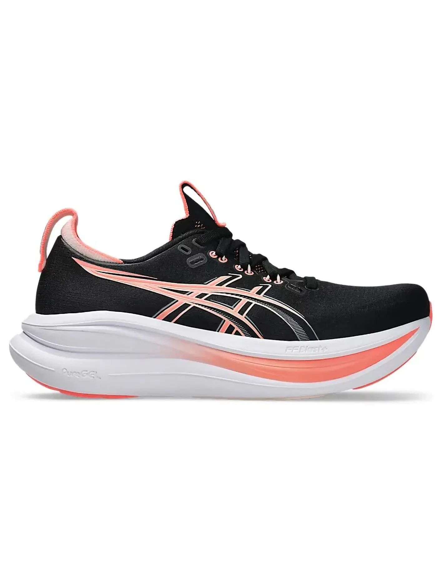 Женские кроссовки для бега ASICS Gel-Nimbus 28 — изображение 1 из 1, черный розовый