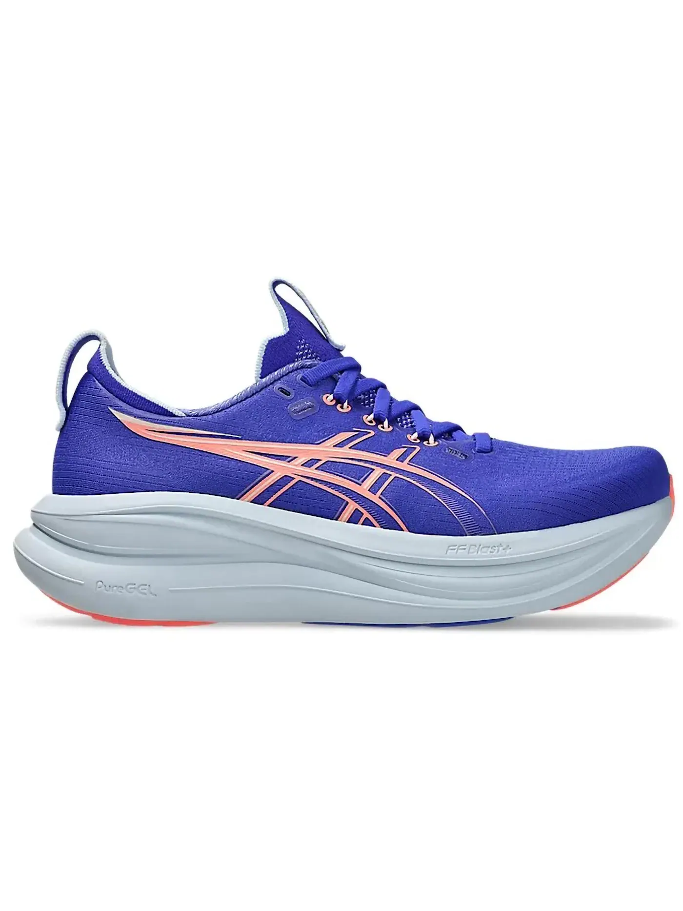 Женские кроссовки для бега Gel-Nimbus 28 ASICS, Cobalt Burst/Sun Coral — изображение 1 из 1