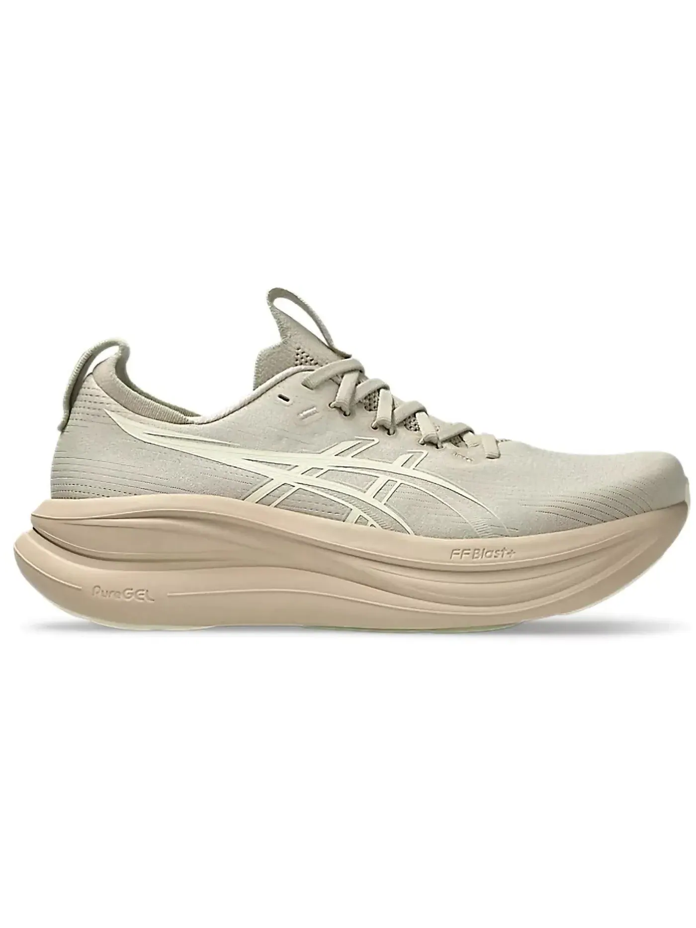 Мужские кроссовки для бега ASICS Gel-Nimbus 28 — изображение 1 из 1, серый/кремовый