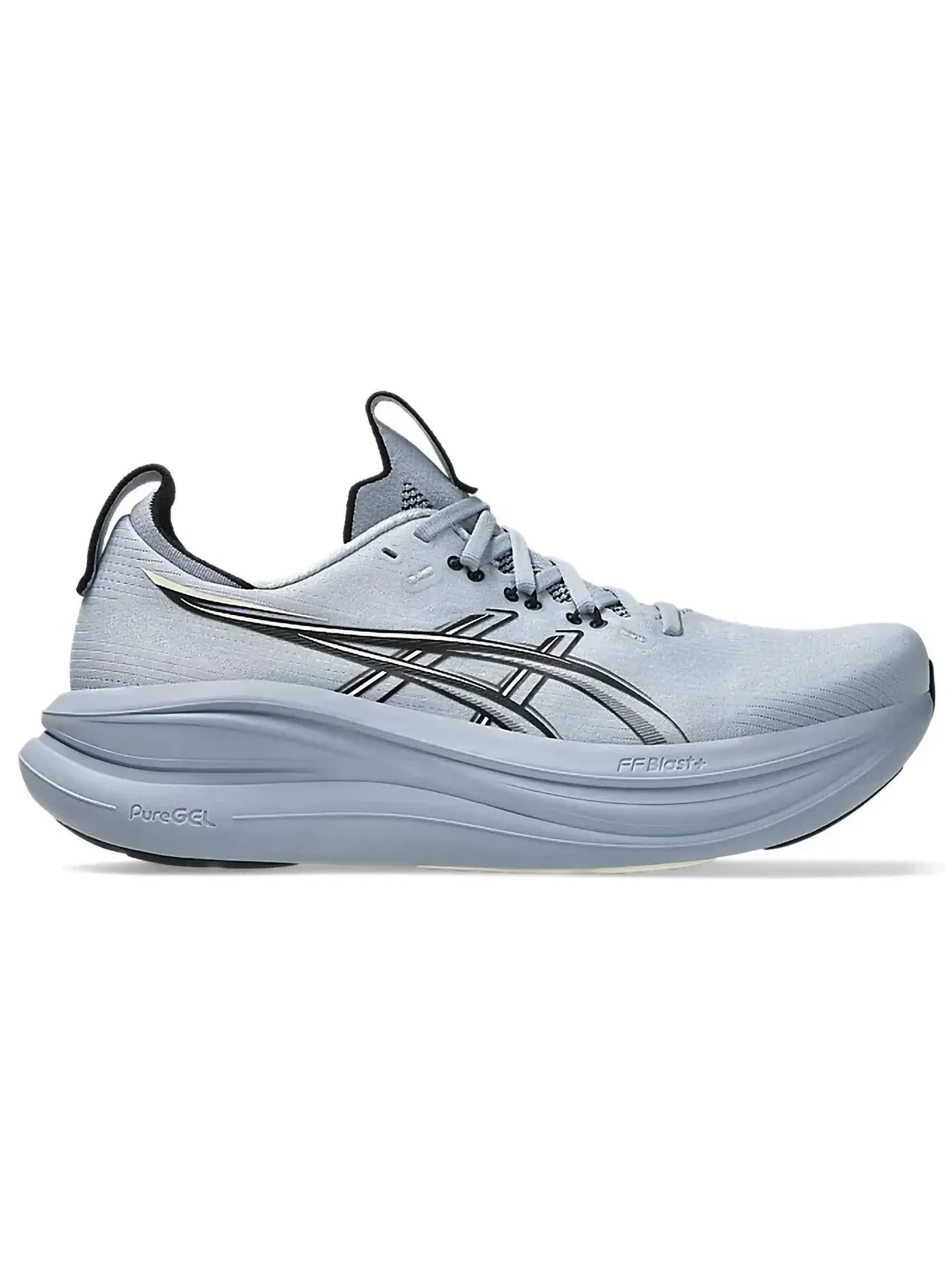 Мужские кроссовки для бега ASICS Gel-Nimbus 28 — изображение 1 из 1, серый синий черный