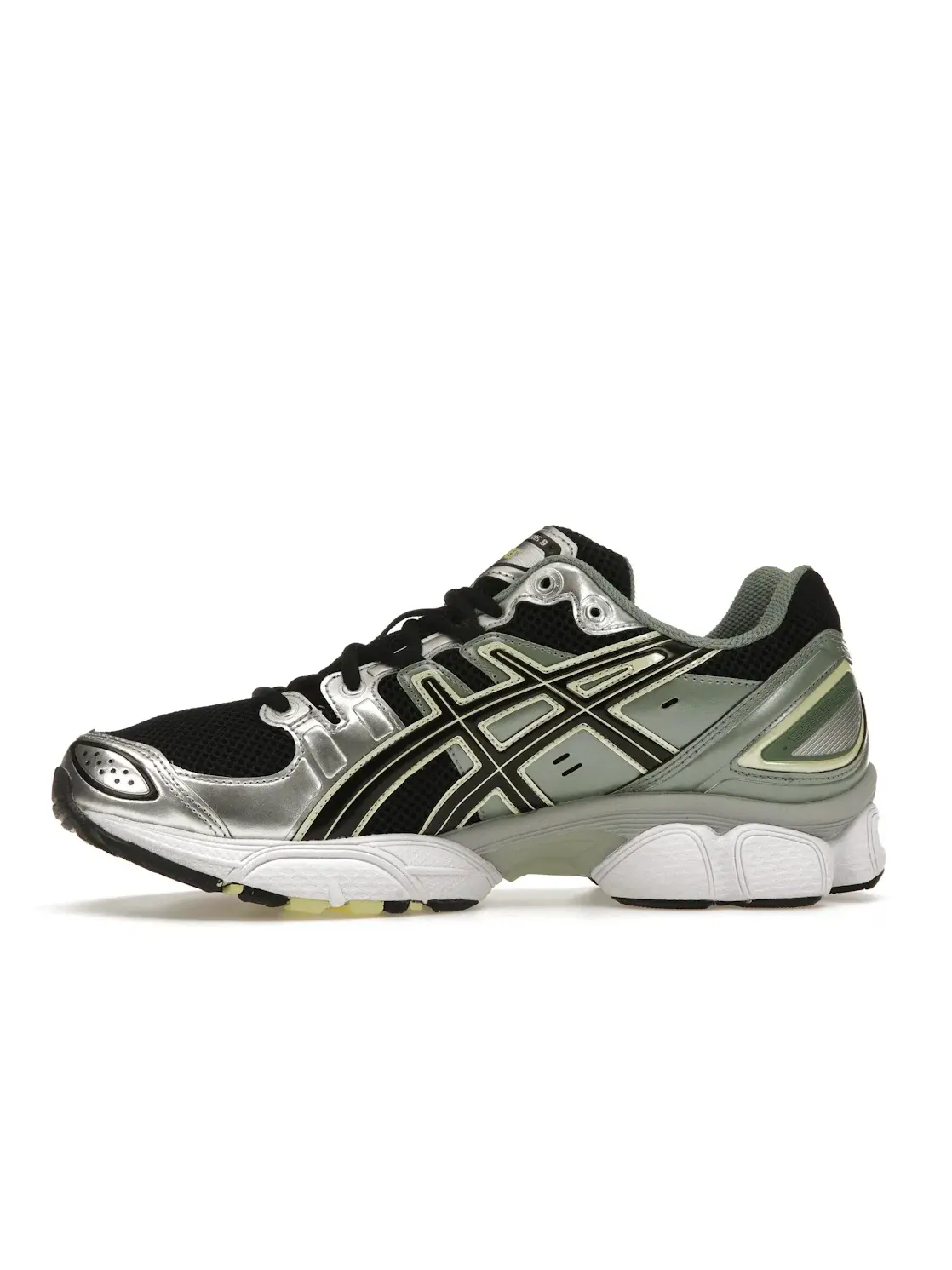 Мужские кроссовки Lifestyle ASICS Gel-Nimbus 9 — изображение 3 из 4, черный/серебристый