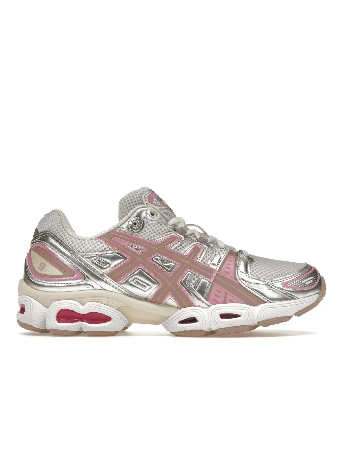 Женские кроссовки Lifestyle ASICS Gel-Nimbus 9 — изображение 1 из 4, белый/серебристый