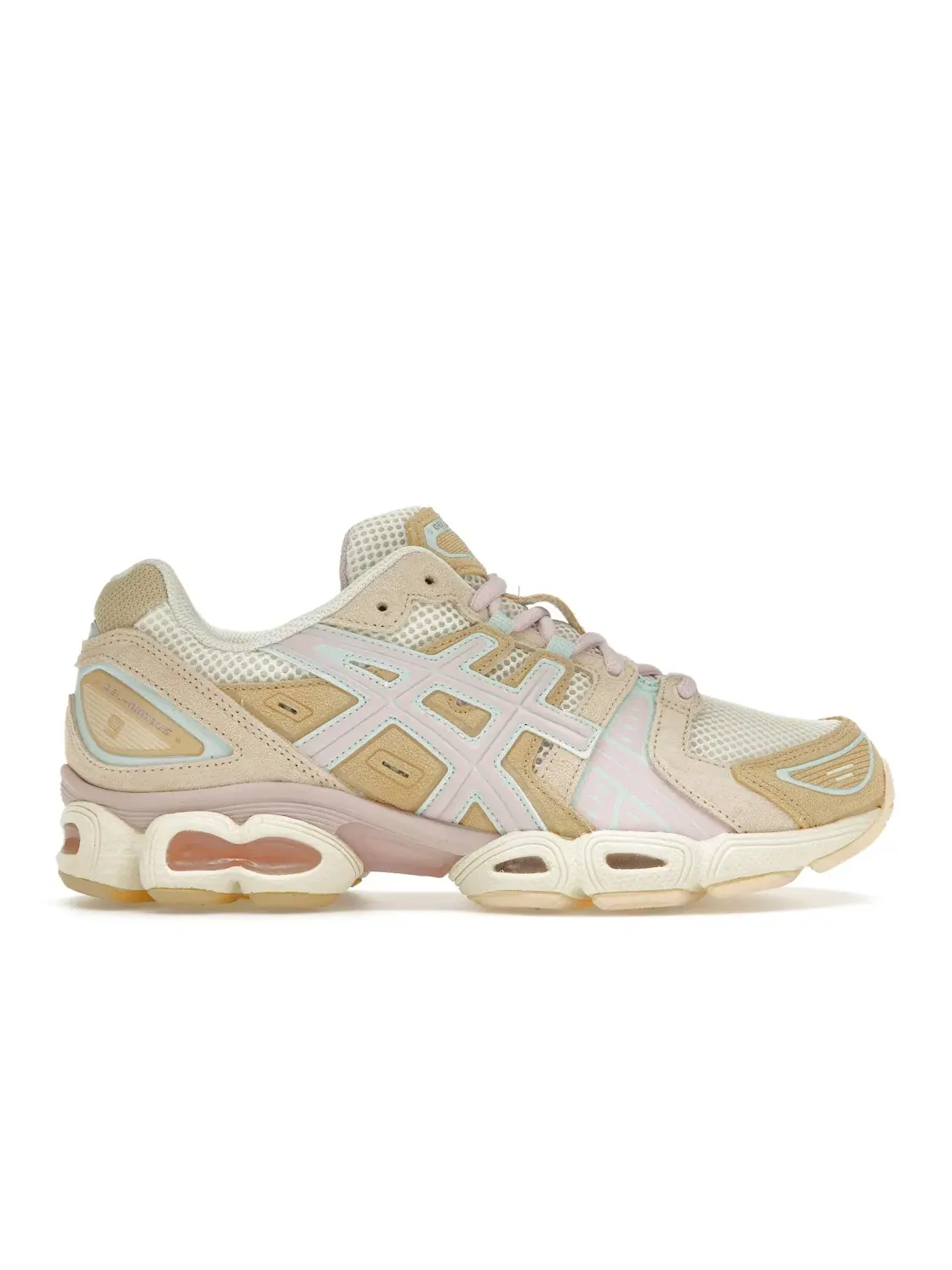 Женские кроссовки Lifestyle ASICS Gel-Nimbus 9 — изображение 1 из 4, кремовый/розовый