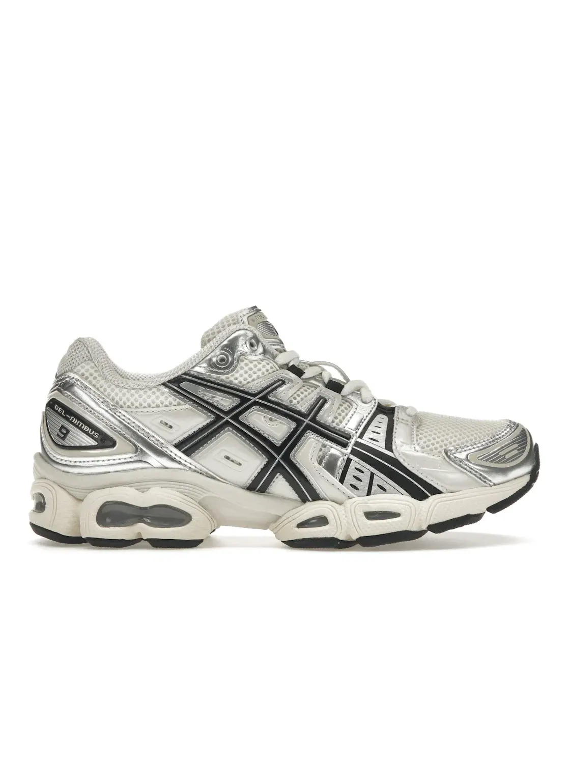 Мужские кроссовки с гелевыми вставками ASICS Gel-Nimbus 9 ASICS — изображение 1 из 4, кремовый/черный