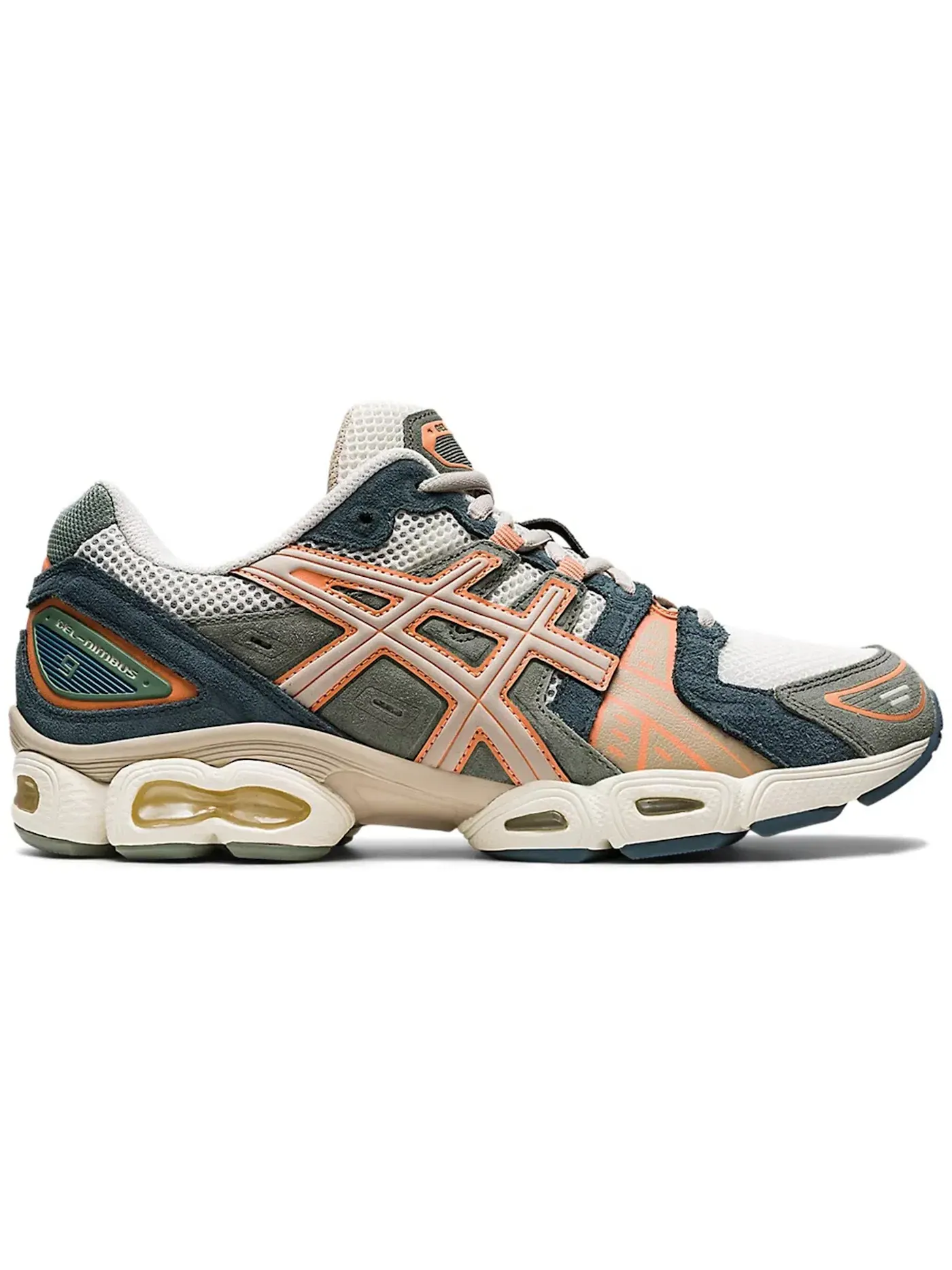 Мужские кроссовки Lifestyle ASICS Gel-Nimbus 9 — изображение 1 из 3, кремовый/серый