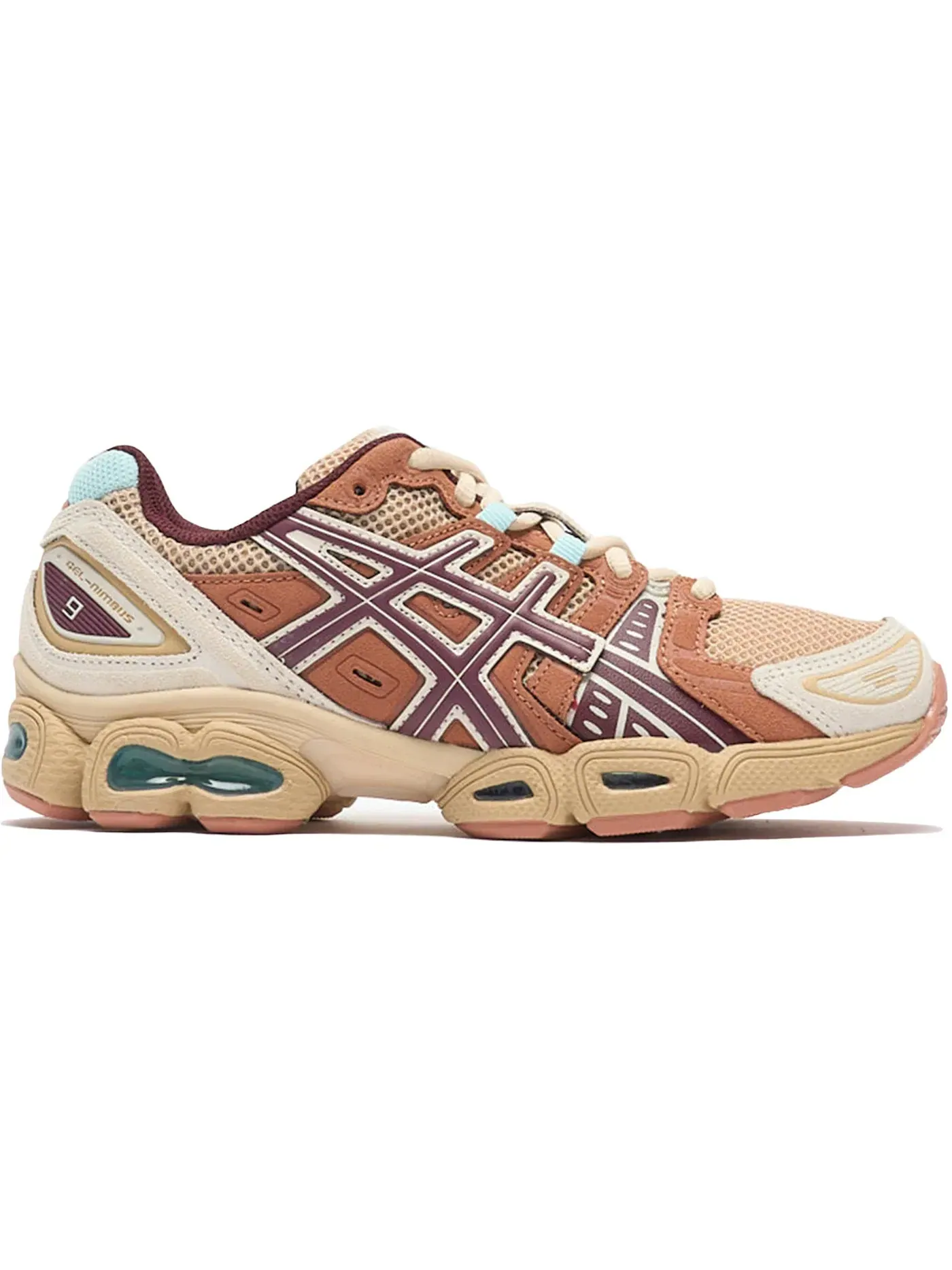 Женские кроссовки Lifestyle ASICS Gel-Nimbus 9, Dune/Port Royal — изображение 1 из 1