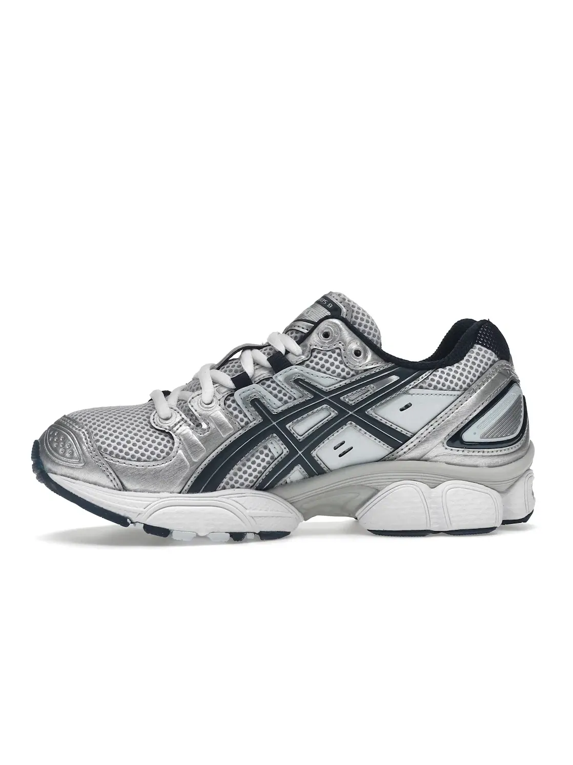 Женские кроссовки Lifestyle ASICS Gel-Nimbus 9 — изображение 3 из 4, серебристый/синий