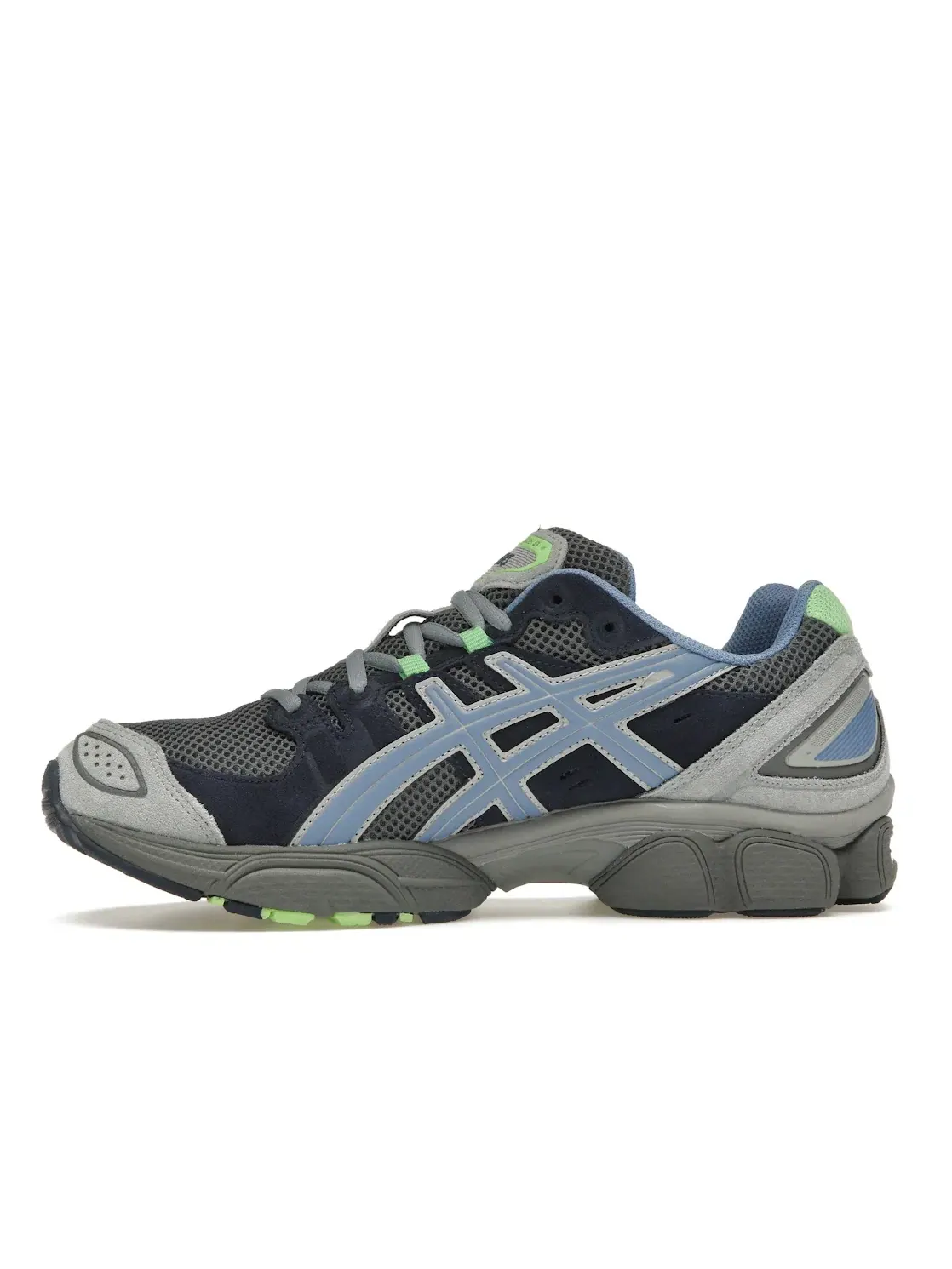 Мужские кроссовки Lifestyle Gel-Nimbus 9 ASICS — изображение 3 из 4, серый/синий