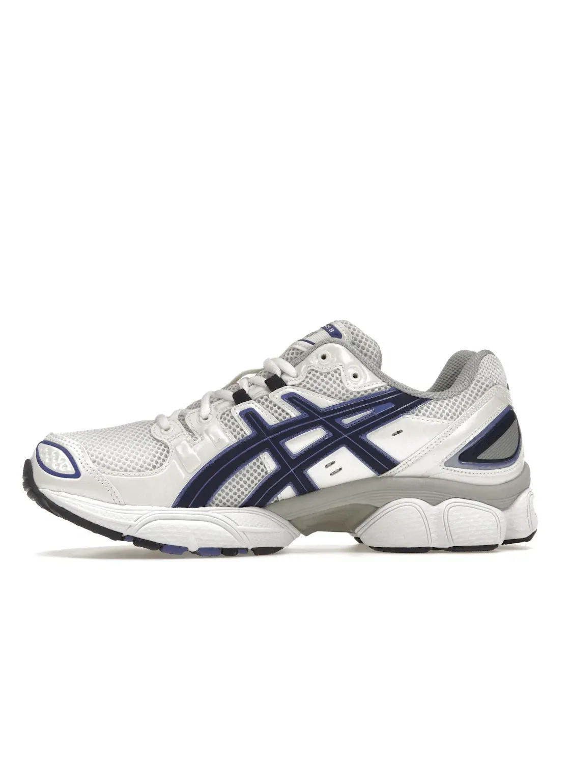 Кроссовки lifestyle ASICS Gel-Nimbus 9 — изображение 3 из 4, белый индиго синий