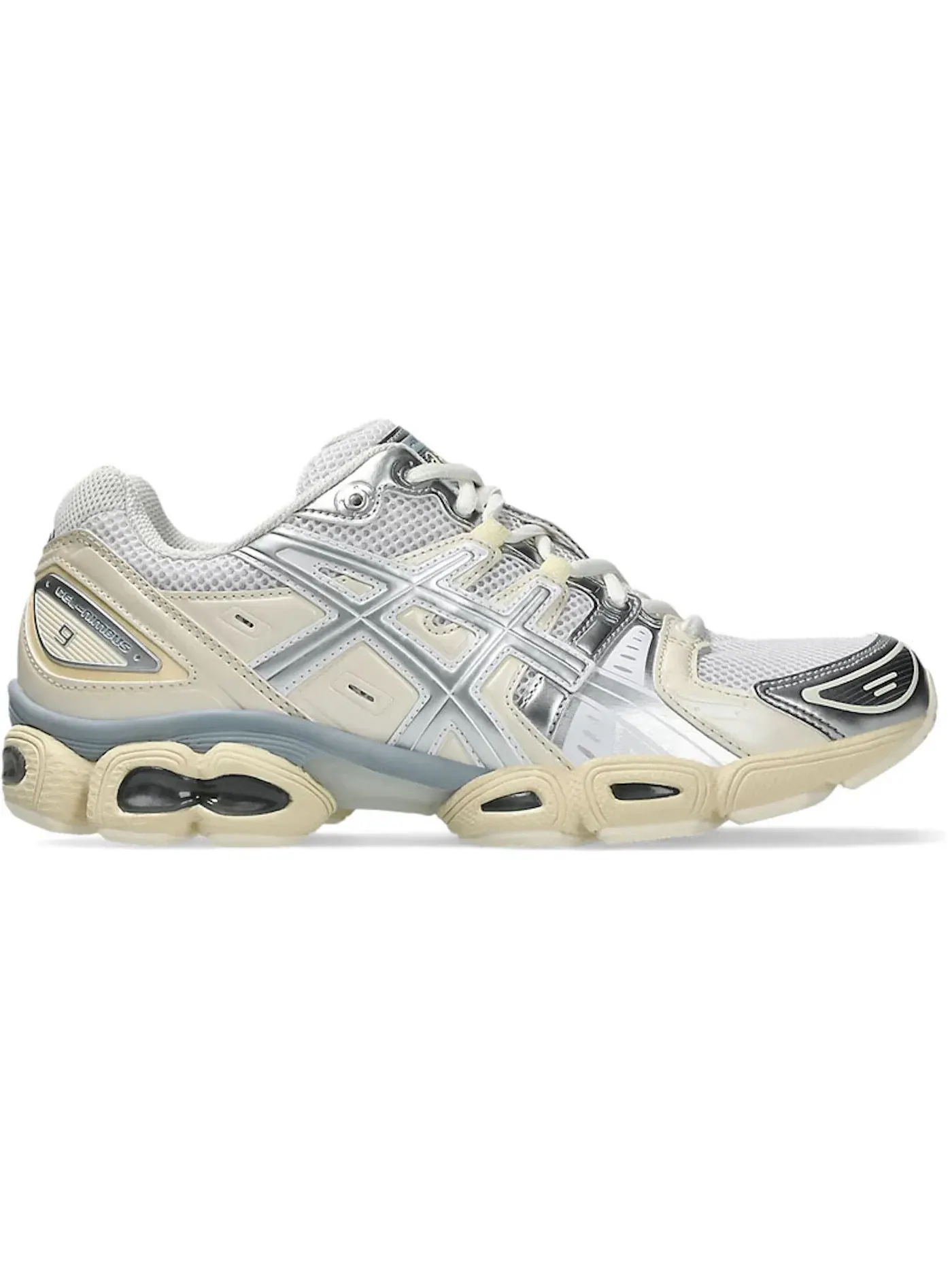 Мужские кроссовки Lifestyle ASICS Gel-Nimbus 9 — изображение 1 из 1, белый/серебристый