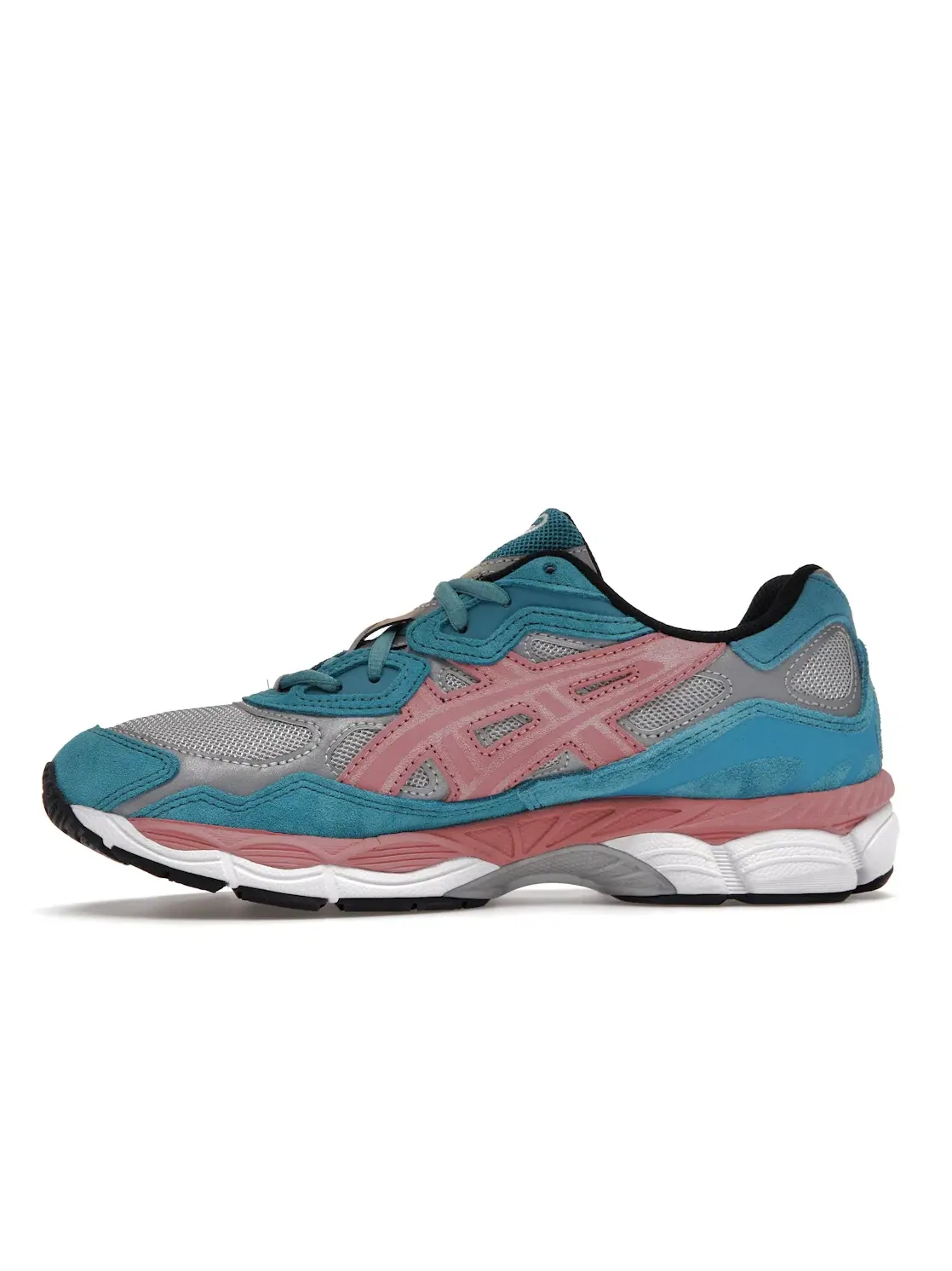 Мужские кроссовки Lifestyle с замшей и сеткой ASICS Gel-NYC, Teal/Salmon — изображение 3 из 4
