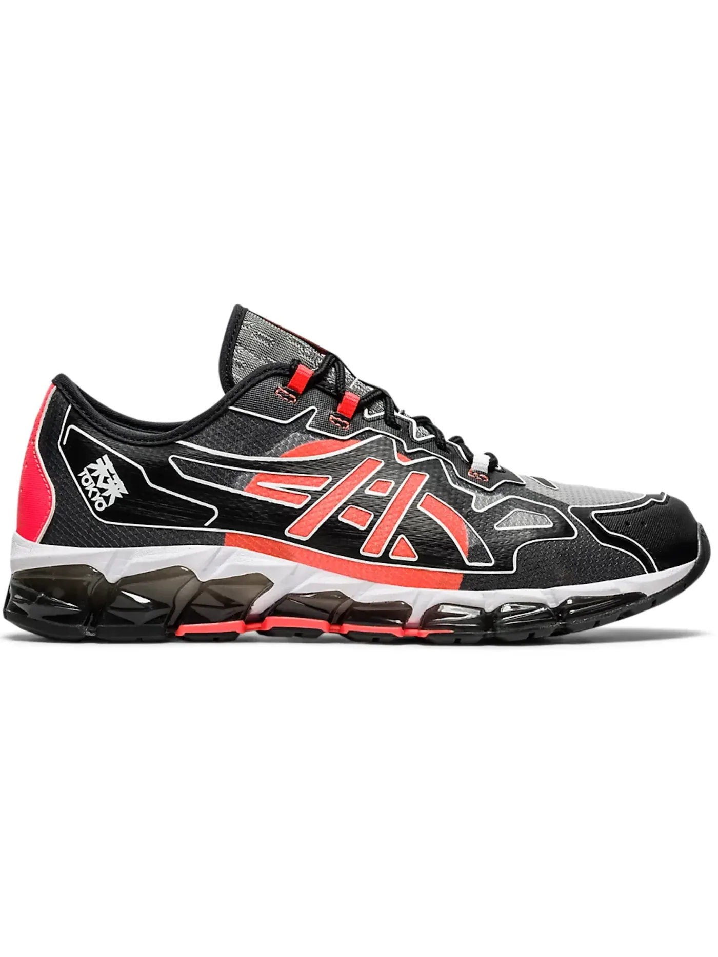 Мужские кроссовки для повседневной носки ASICS Gel Quantum 360 6 — изображение 1 из 1, черный/красный